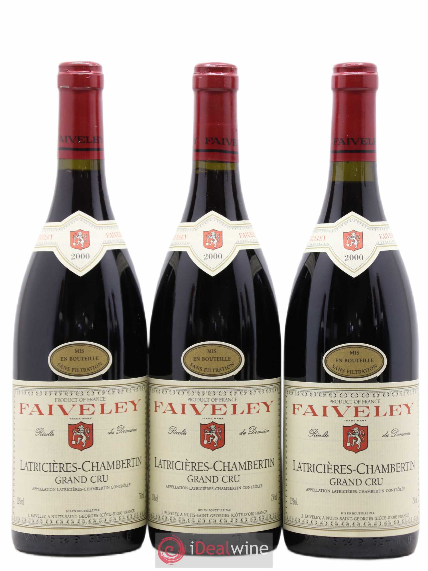 Latricières-Chambertin Grand Cru Faiveley 2000 - Lot de 6 bouteilles - 1