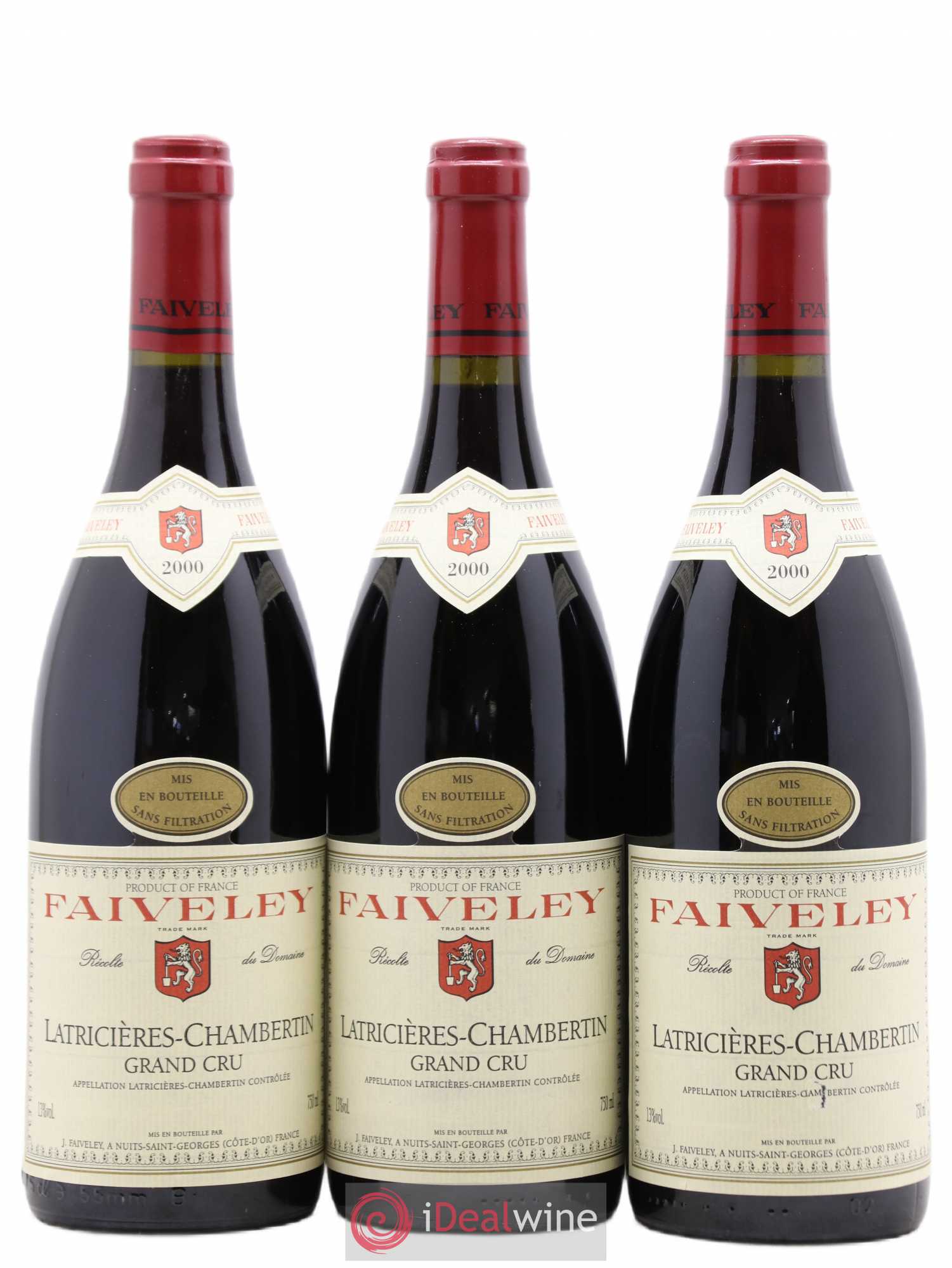 Latricières-Chambertin Grand Cru Faiveley 2000 - Lot de 6 bouteilles - 3