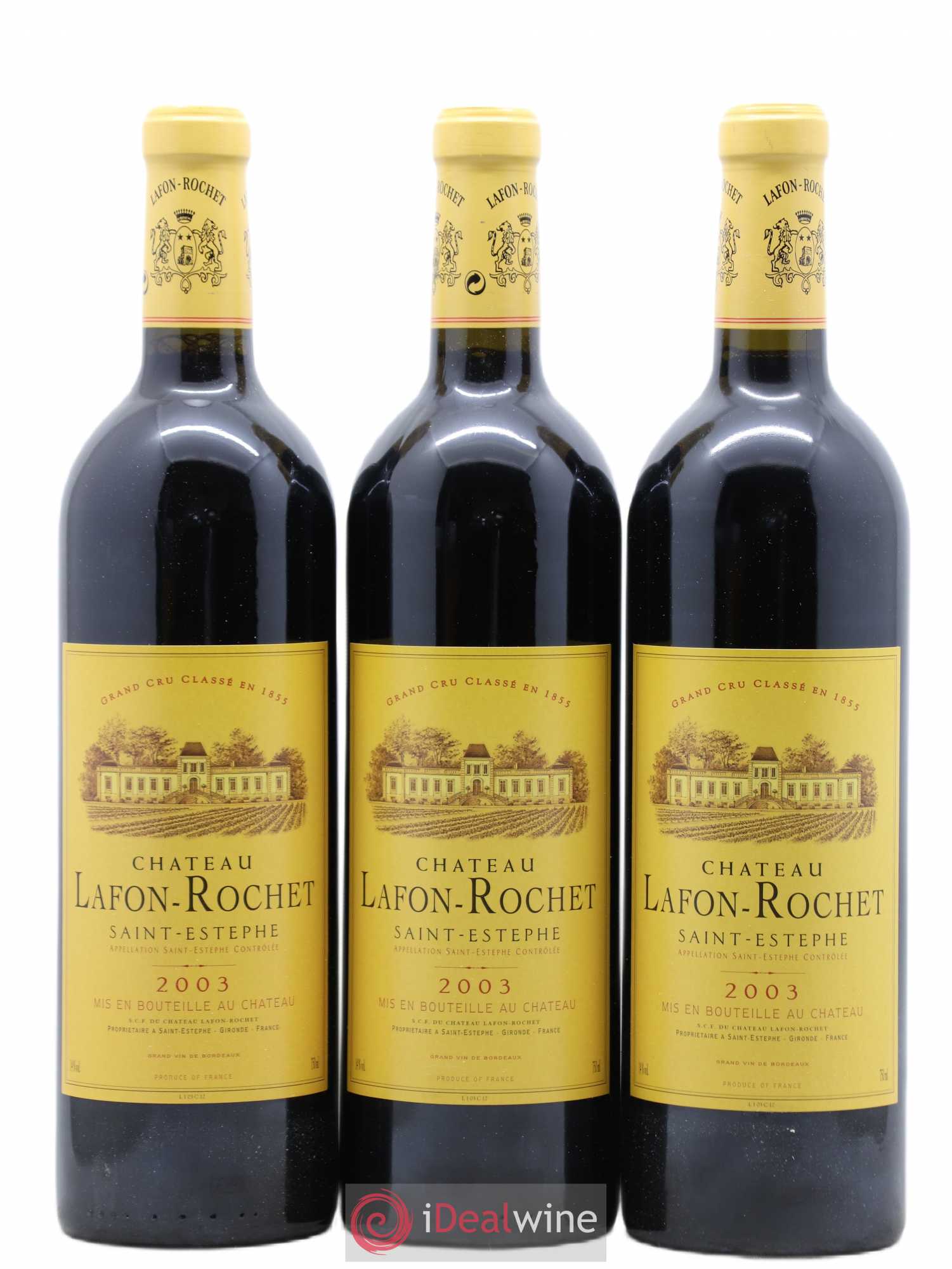 Château Lafon Rochet 4ème Grand Cru Classé 2003 - Lot de 6 bouteilles - 2