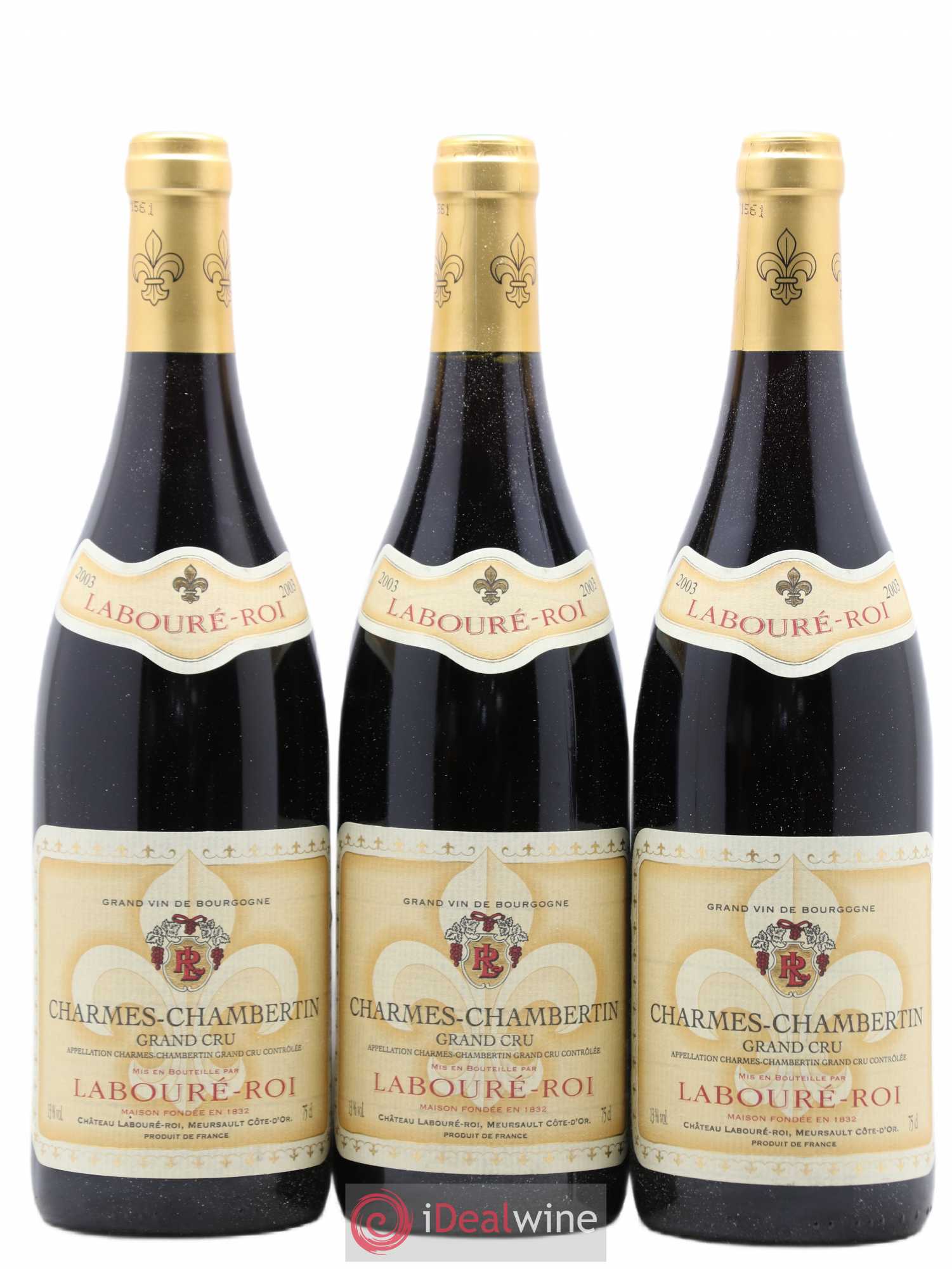 Charmes-Chambertin Grand Cru Maison Laboure Roi 2003 - Lot de 6 bouteilles - 2