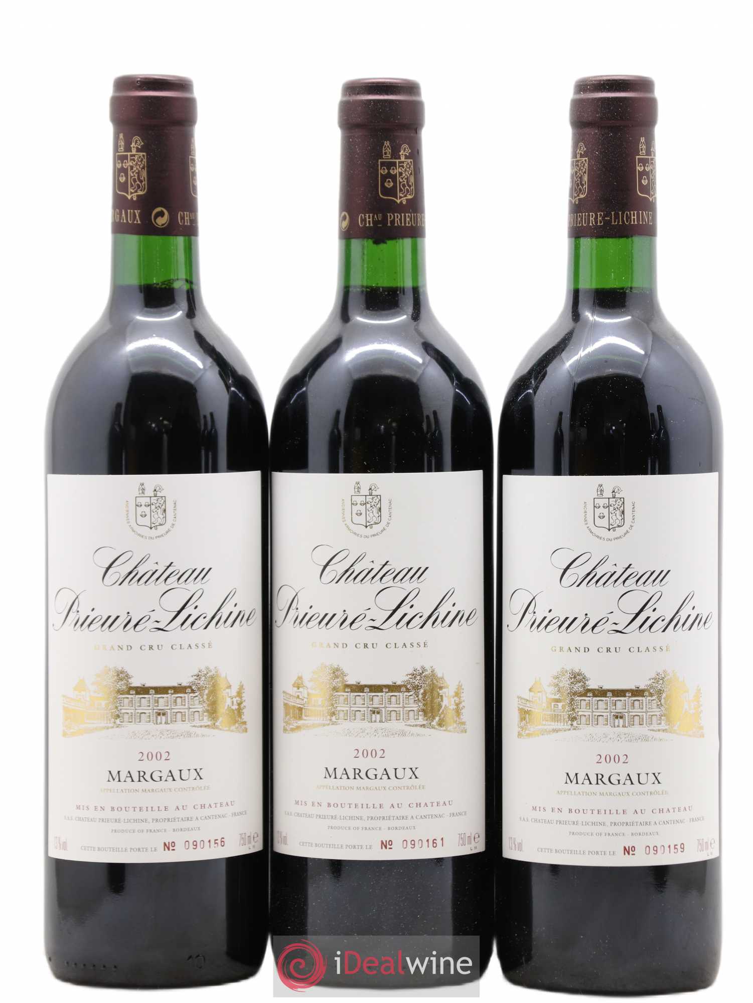 Château Prieuré Lichine 4ème Grand Cru Classé 2002 - Lot de 6 bouteilles - 1