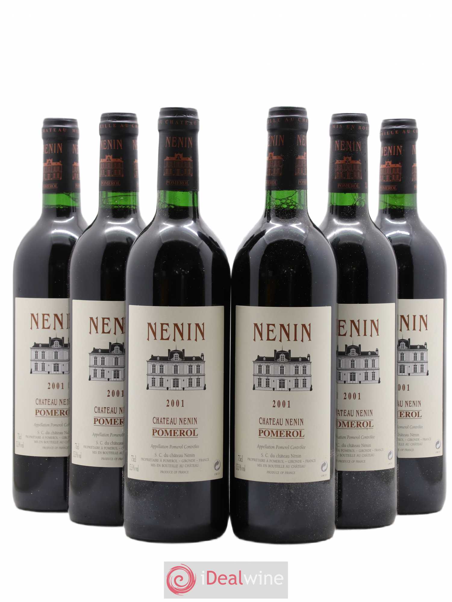 Château Nenin 2001 - Lot de 6 bouteilles - 0