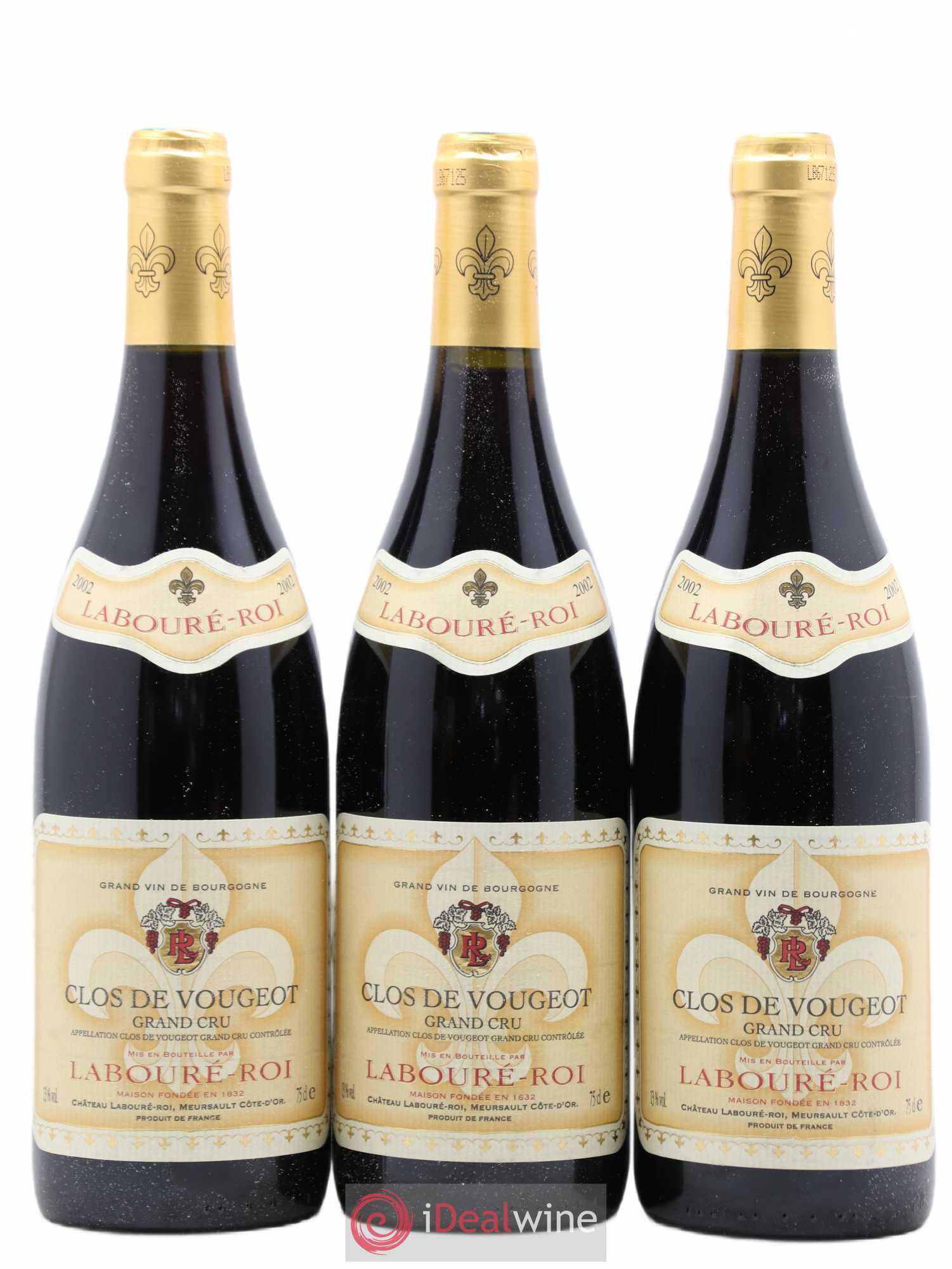 Clos de Vougeot Grand Cru Maison Laboure Roi 2002 - Lot de 6 bouteilles - 2