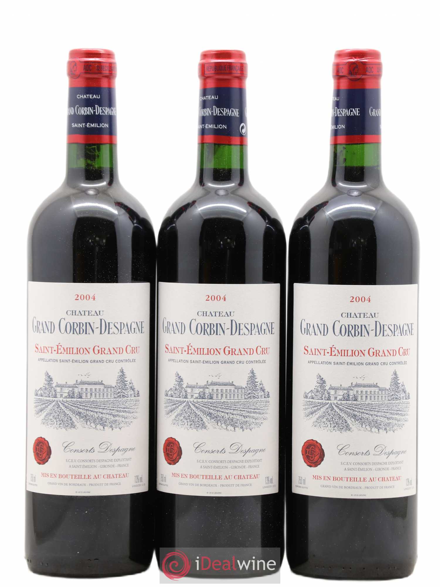 Château Grand Corbin Despagne Grand Cru Classé 2004 - Lot de 12 bouteilles - 2