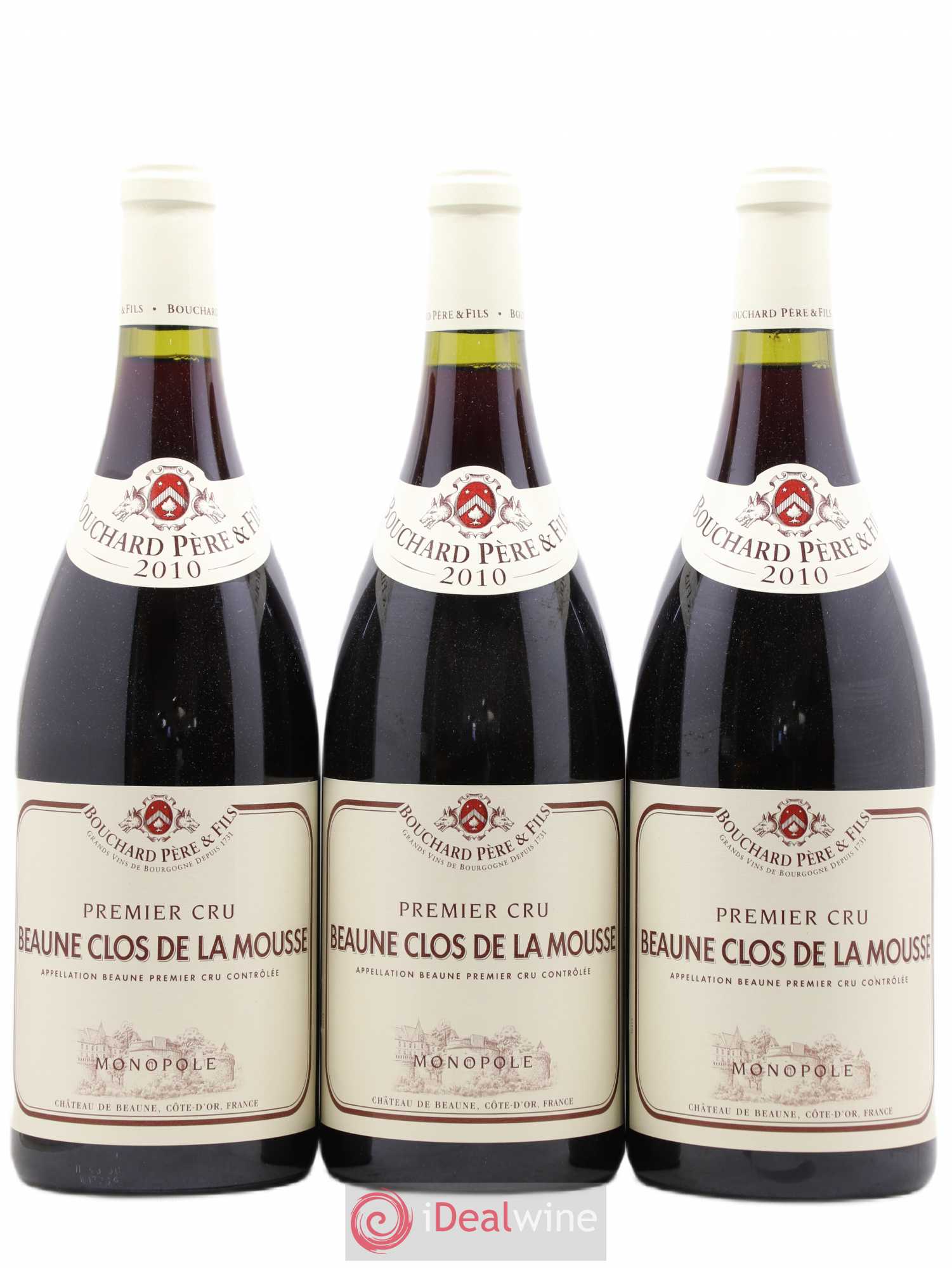 Beaune 1er Cru Clos de la Mousse Bouchard Père & Fils 2010 - Lot de 3 magnums - 0