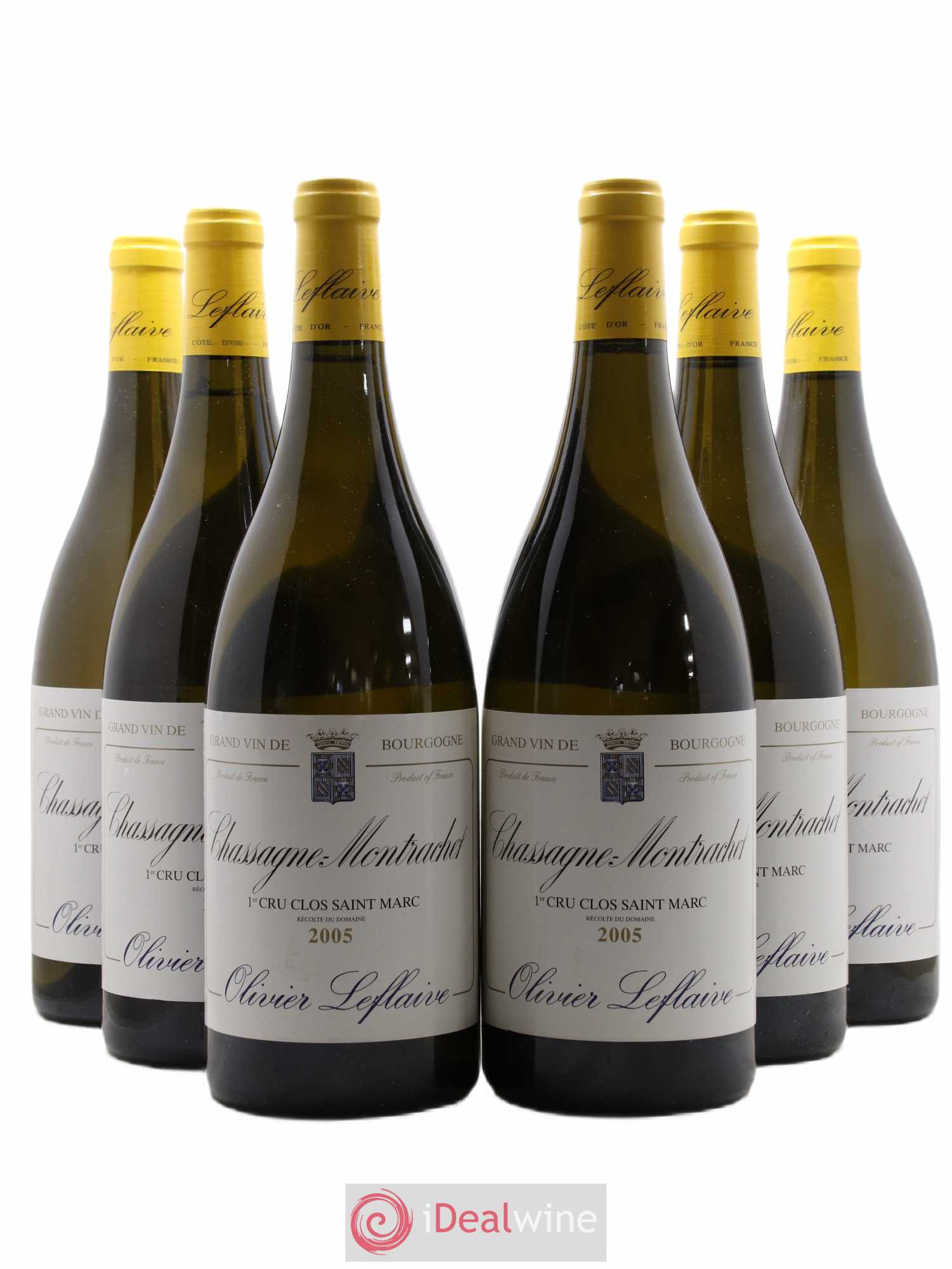 Chassagne-Montrachet 1er Cru Clos Saint Marc Olivier Leflaive 2005 - Lot de 6 magnums - 0