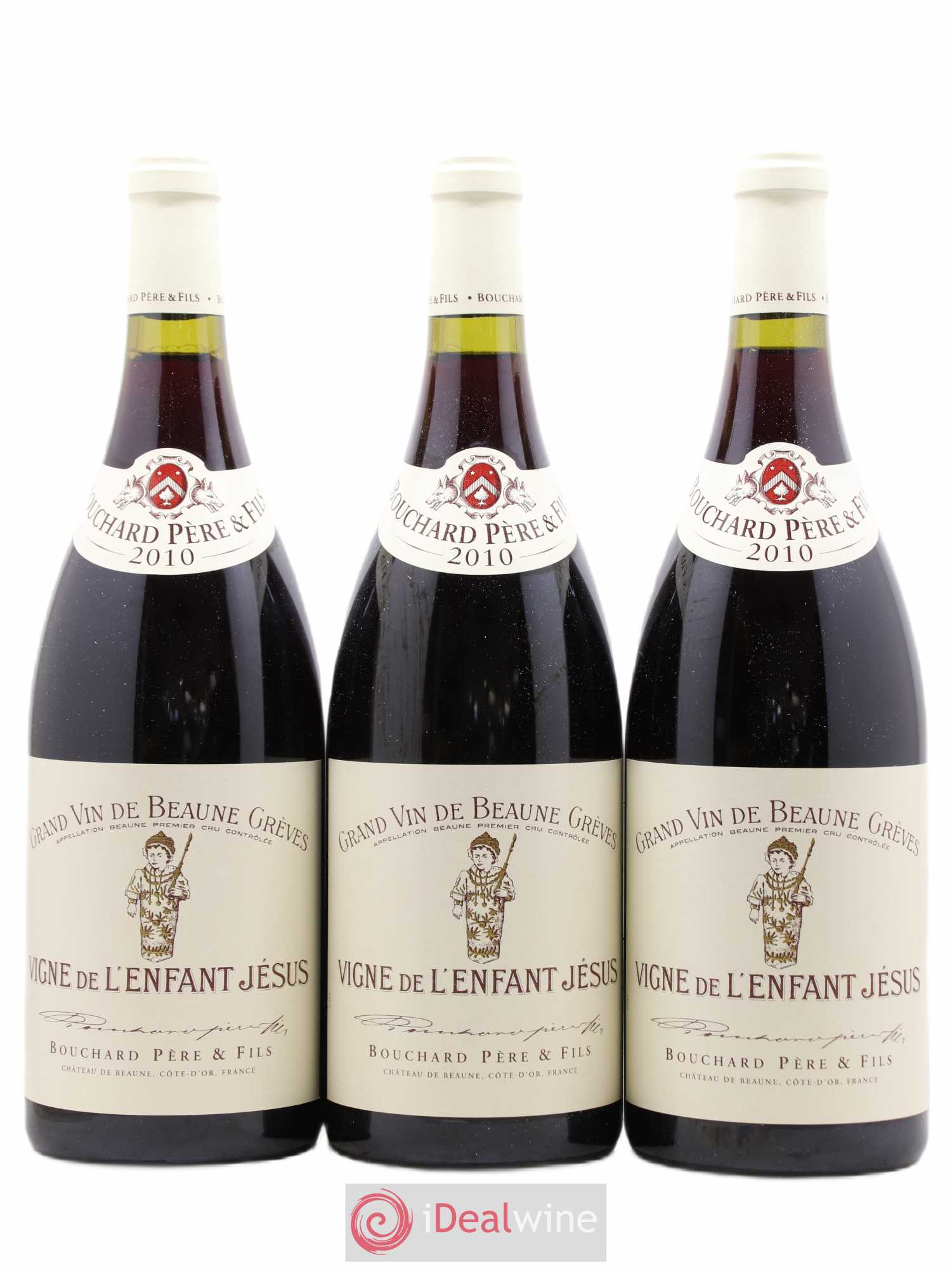 Beaune 1er Cru Grèves - Vigne de l'Enfant Jésus Bouchard Père & Fils 2010 - Lot de 3 magnums - 0