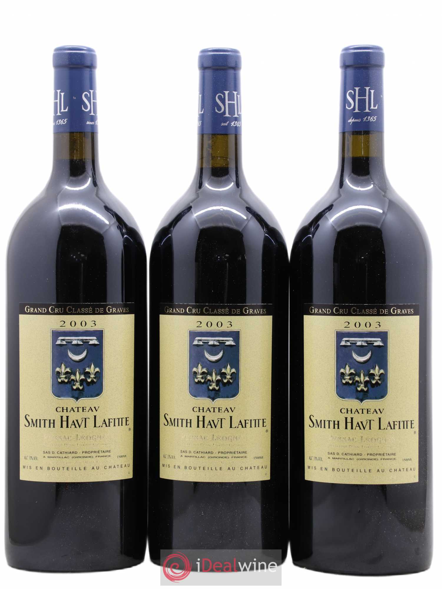 Château Smith Haut Lafitte Cru Classé de Graves 2003 - Lot de 6 magnums - 2