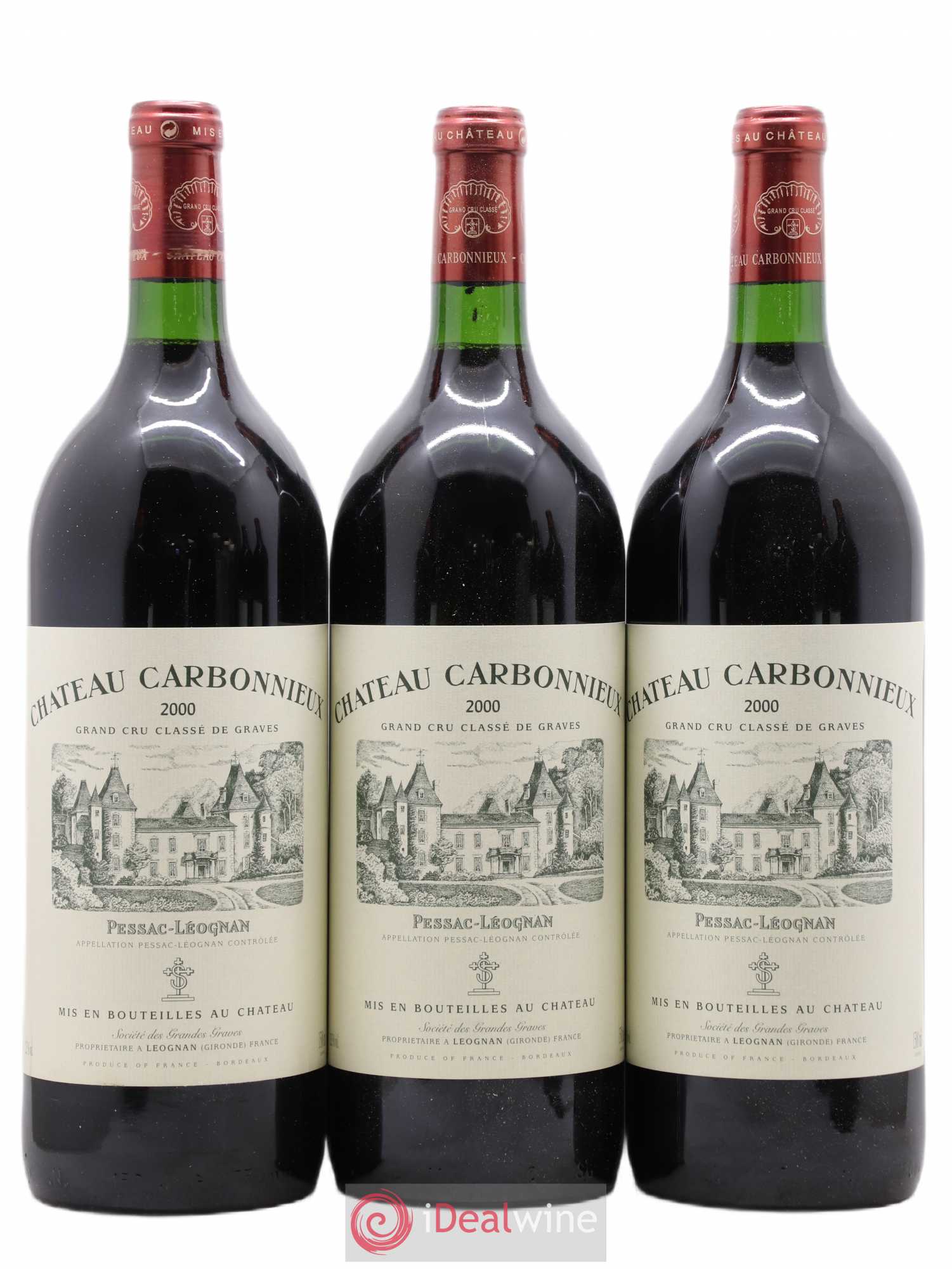 Château Carbonnieux Cru Classé de Graves 2000 - Lot de 6 magnums - 1