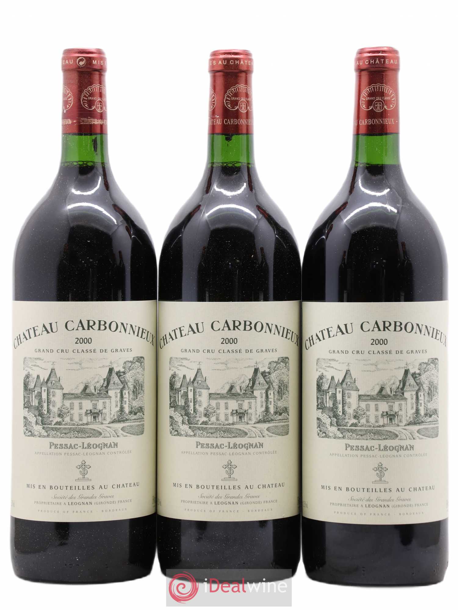 Château Carbonnieux Cru Classé de Graves 2000 - Lot de 6 magnums - 1