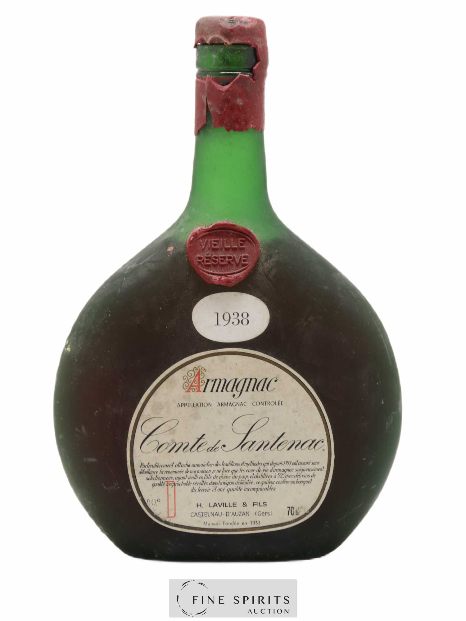 Comte de Santenac 1938 Of. Vieille Réserve - Lot de 1 bouteille - 0