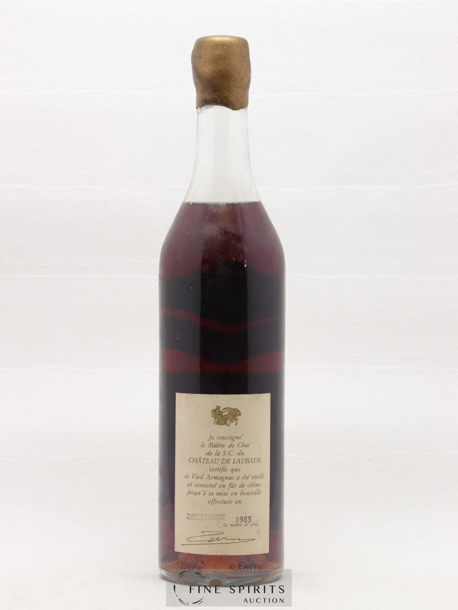 Château de Laubade 1924 Of. mise en bouteille en Decembre 1985 - Posten von 1 Flasche - 1