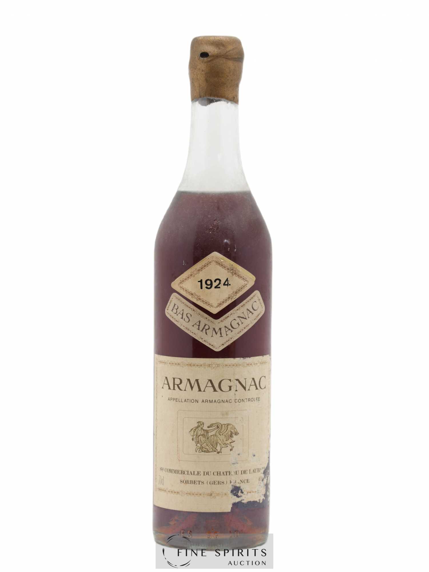 Château de Laubade 1924 Of. mise en bouteille en Decembre 1985 - Posten von 1 Flasche - 0