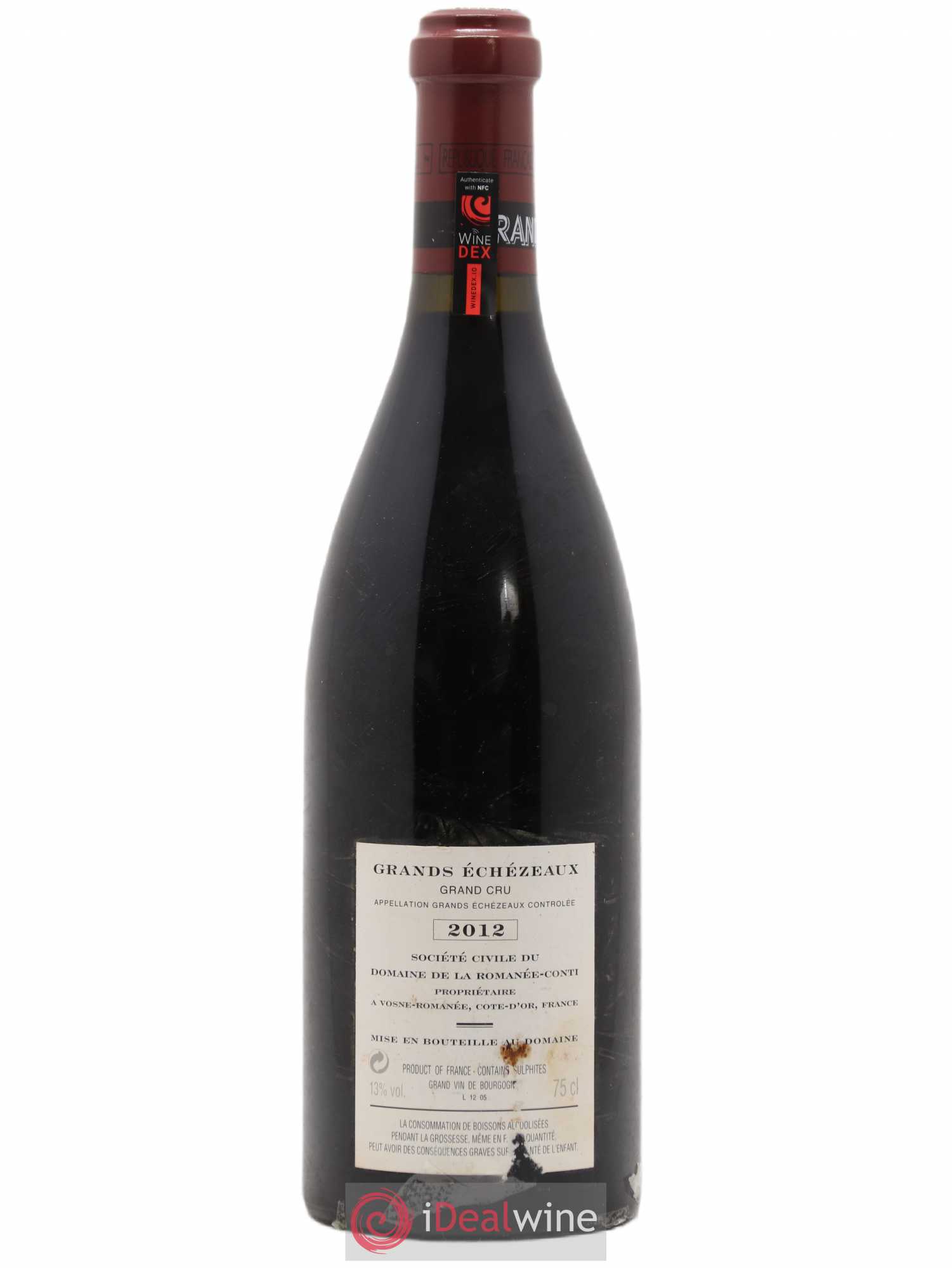 Grands-Echezeaux Grand Cru Domaine de la Romanée-Conti 2012 - Lot de 1 bouteille - 1