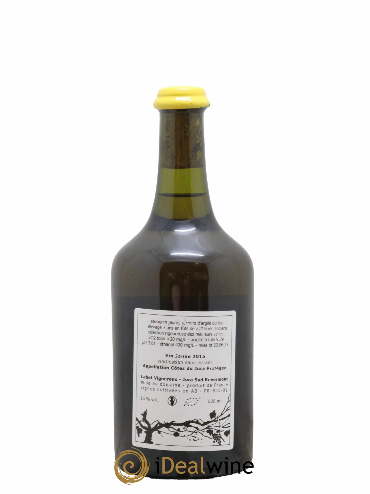 Côtes du Jura Vin Jaune Romain - Julien - Charline Labet 2015 - Lot de 1 bouteille - 1