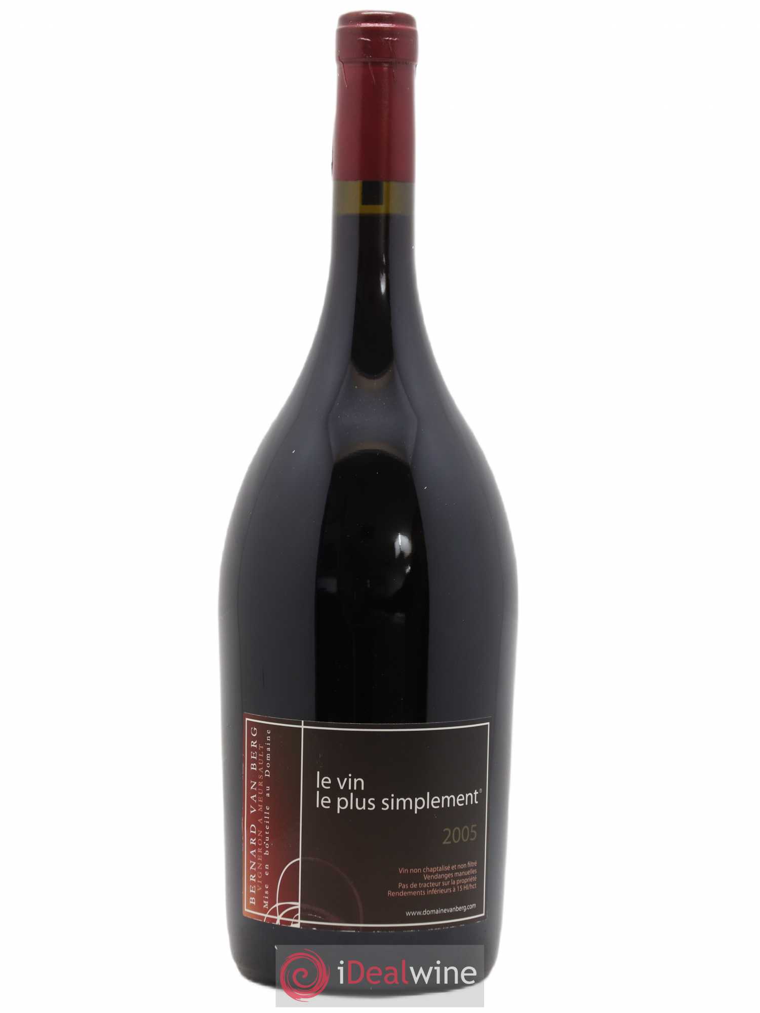 Buy Bourgogne Grand Ordinaire La Rose Bernard Van Berg 2005 (lot