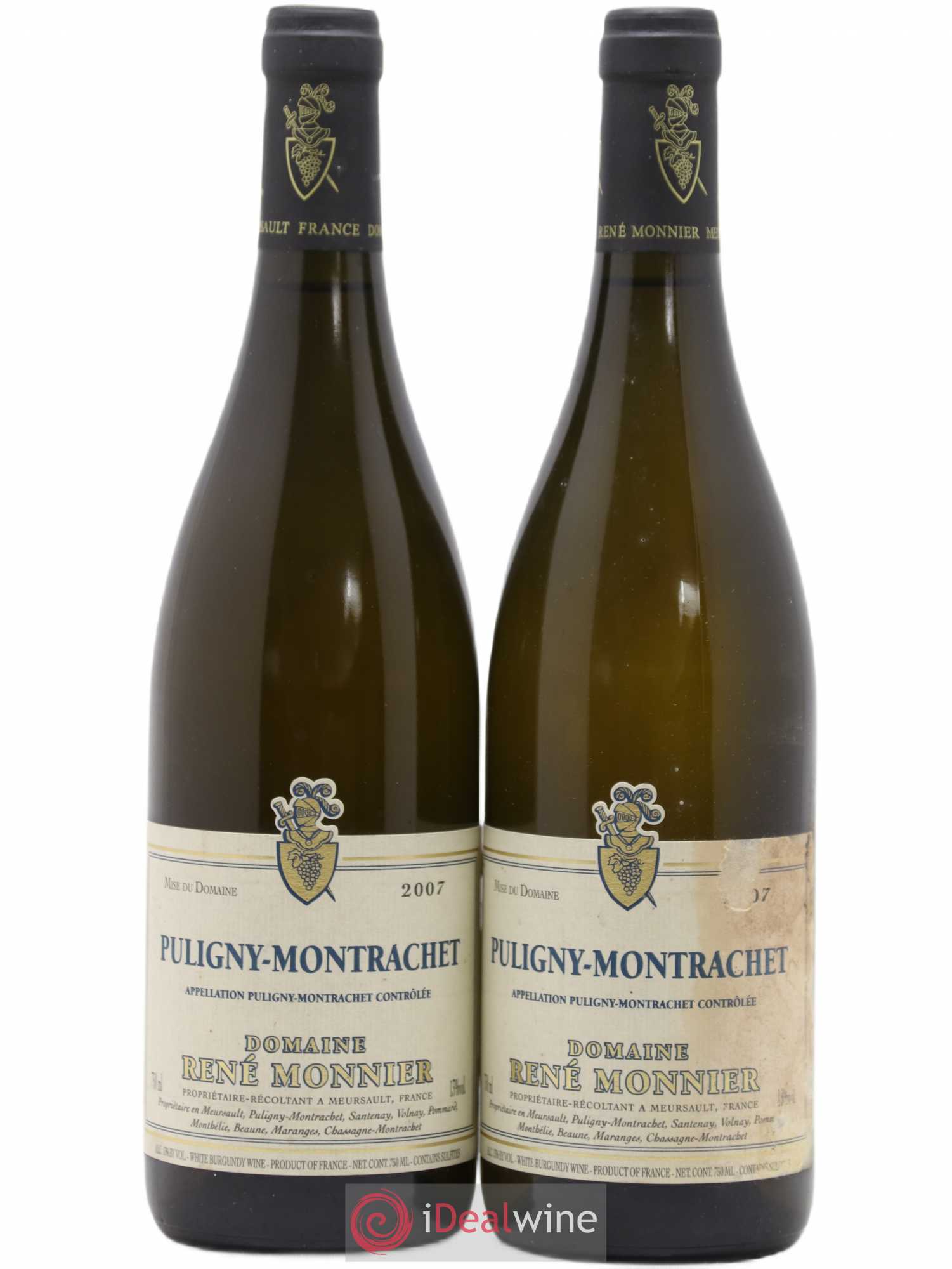 Puligny-Montrachet René Monnier 2007 - Lot de 2 bouteilles - 0