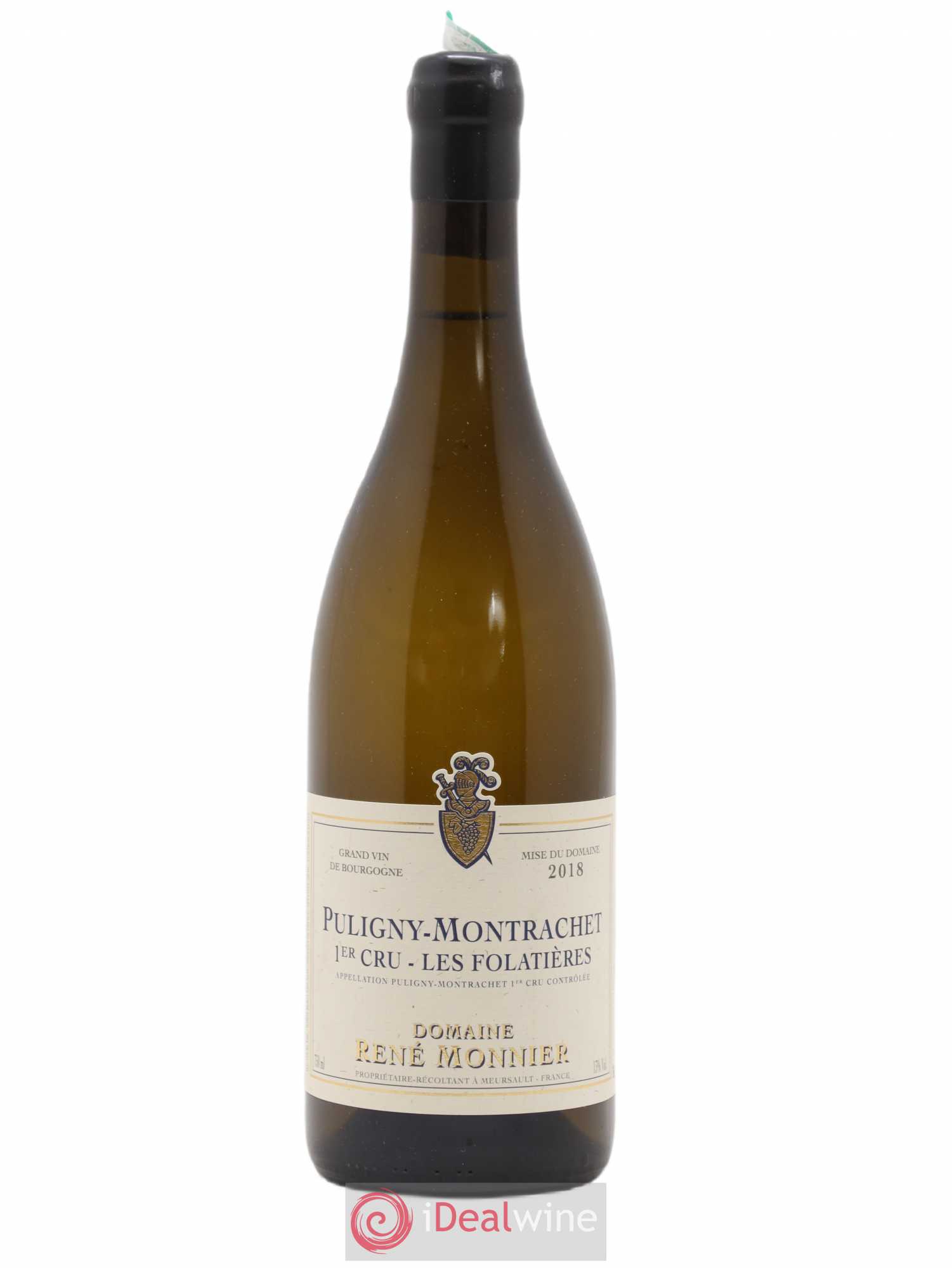 Puligny-Montrachet 1er Cru Folatières René Monnier 2018 - Lot de 1 bouteille - 0