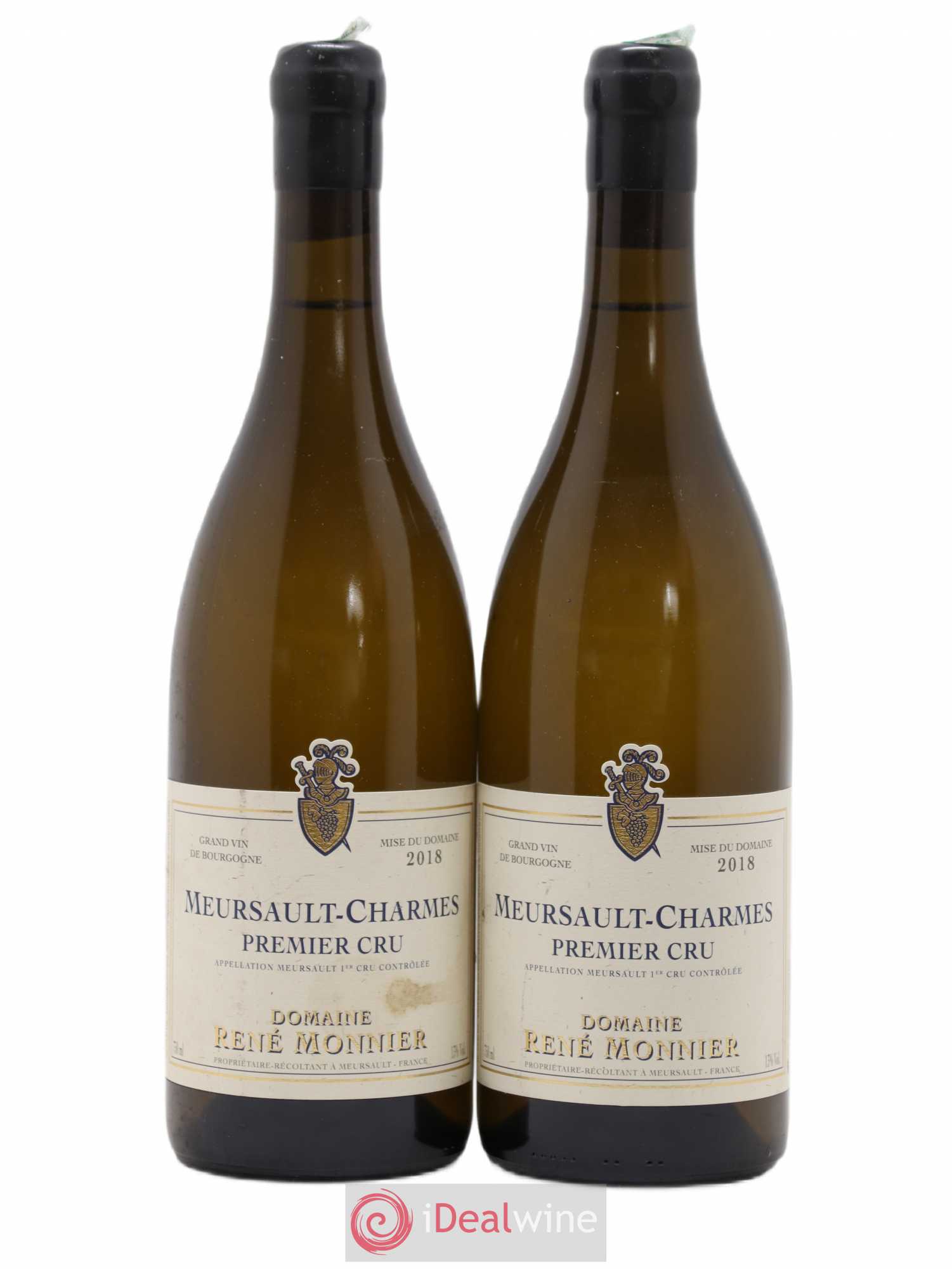 Meursault 1er Cru Charmes René Monnier 2018 - Lot de 2 bouteilles - 0