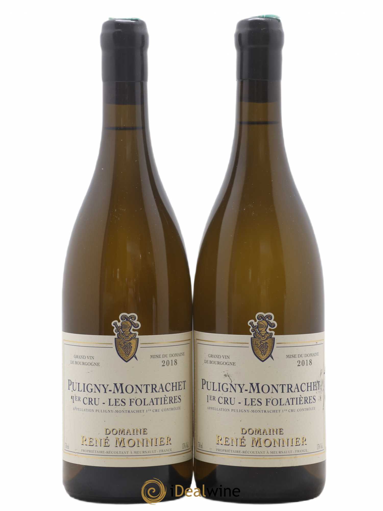 Puligny-Montrachet 1er Cru Folatieres René Monnier 2018 - Lot de 2 bouteilles - 0