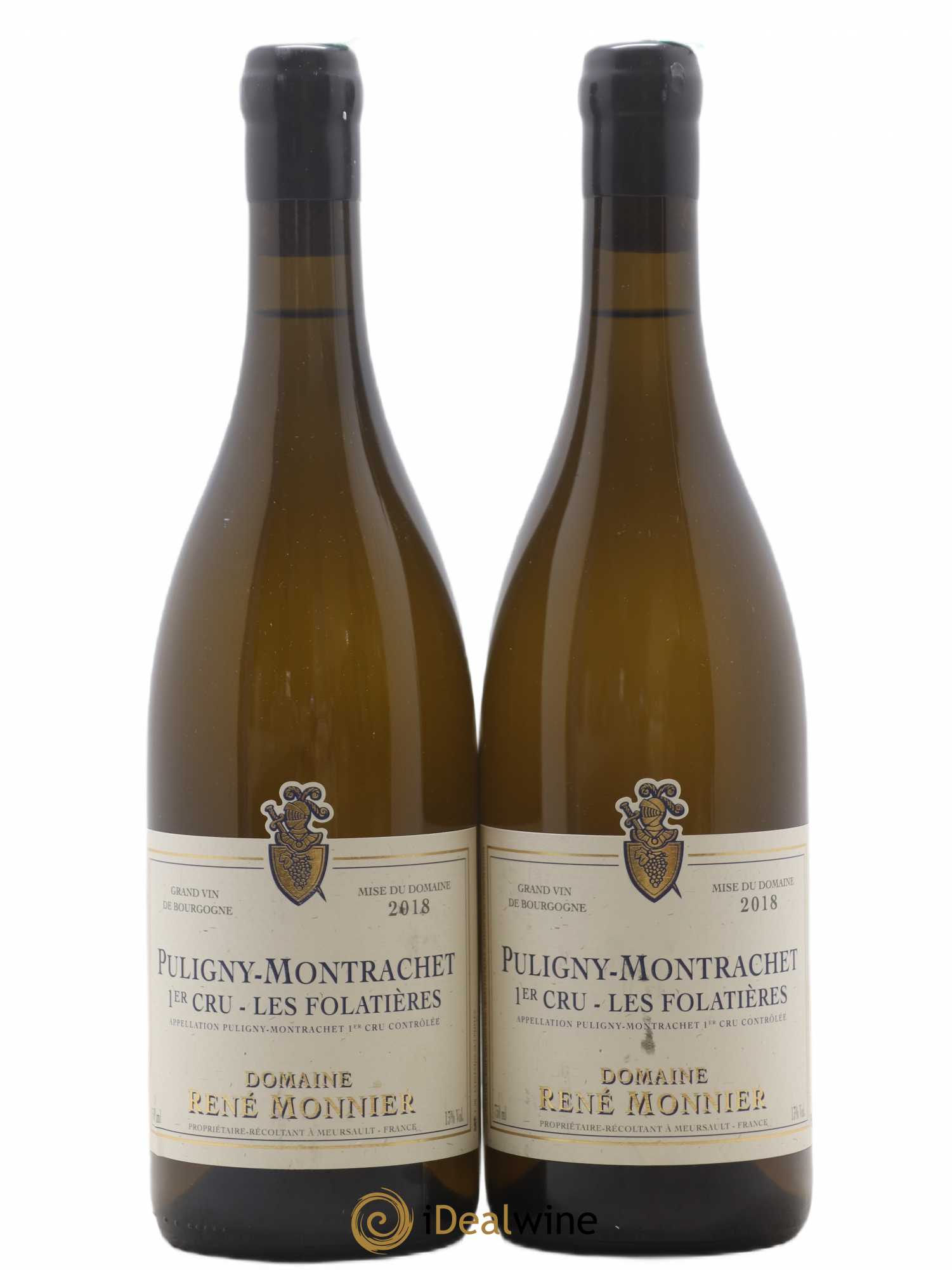Puligny-Montrachet 1er Cru Folatieres René Monnier 2018 - Lot de 2 bouteilles - 0