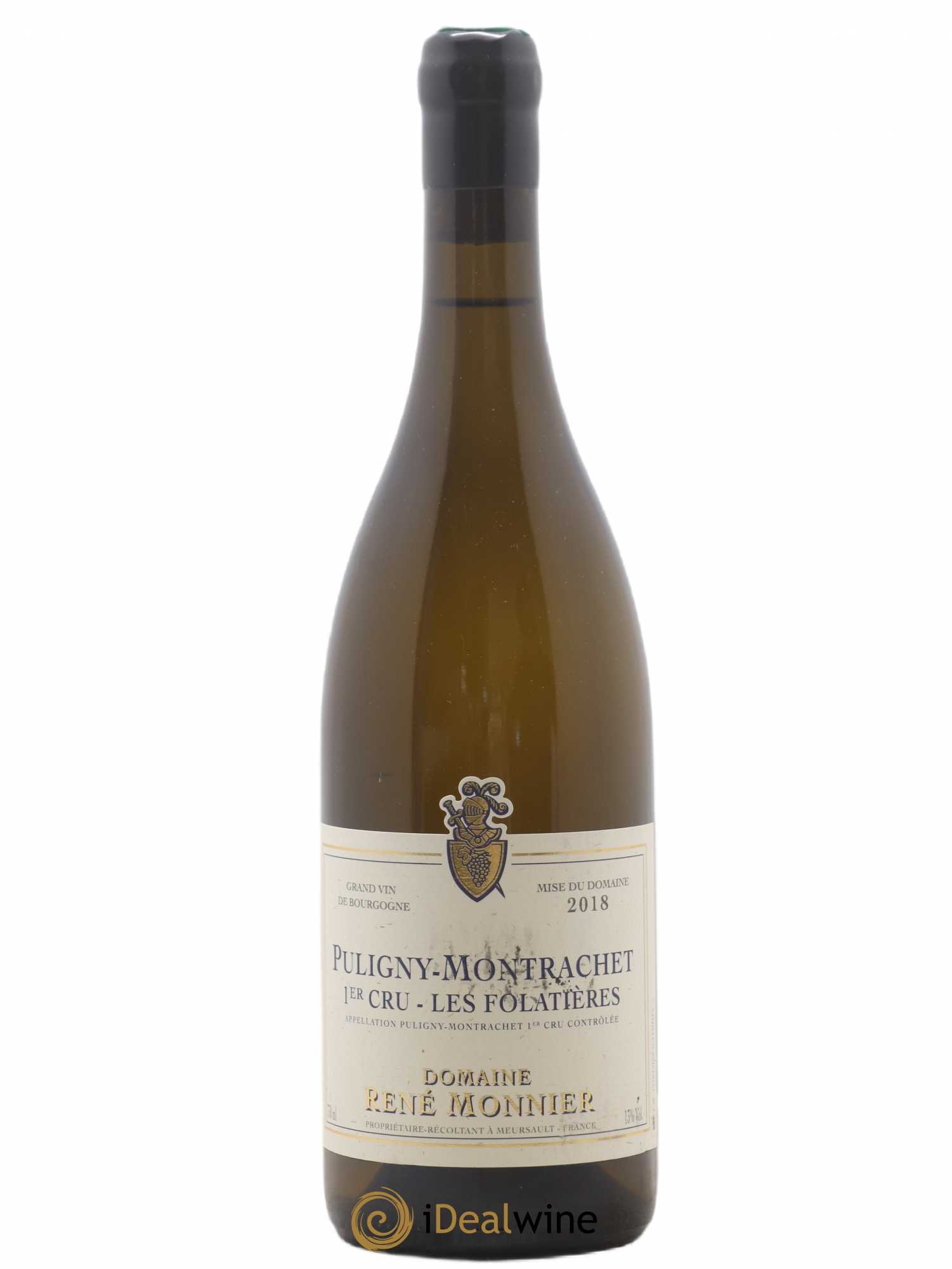 Puligny-Montrachet 1er Cru Folatieres René Monnier 2018 - Lot de 1 bouteille - 0