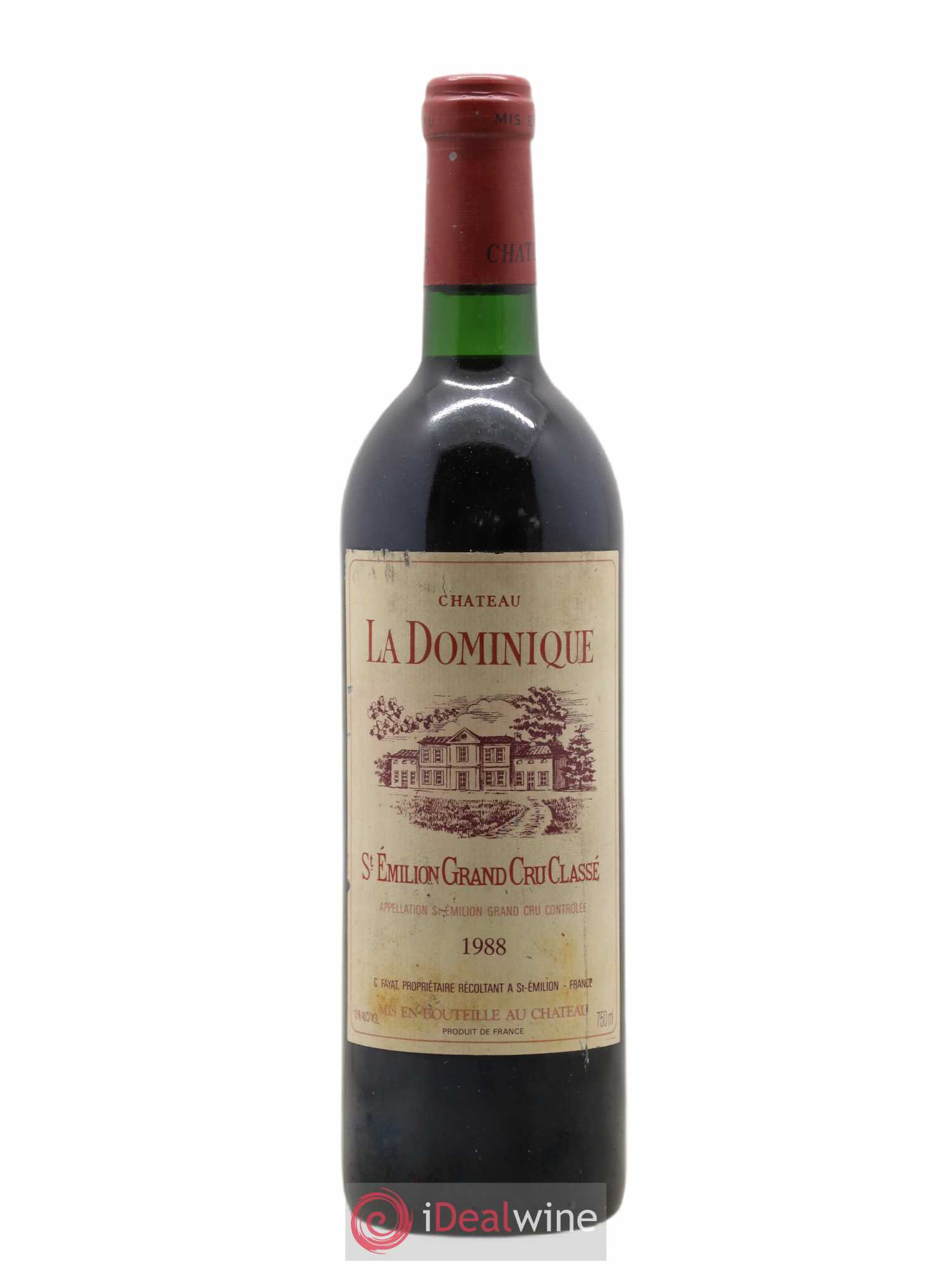 Château la Dominique Grand Cru Classé 1988 - Lot de 1 bouteille - 0