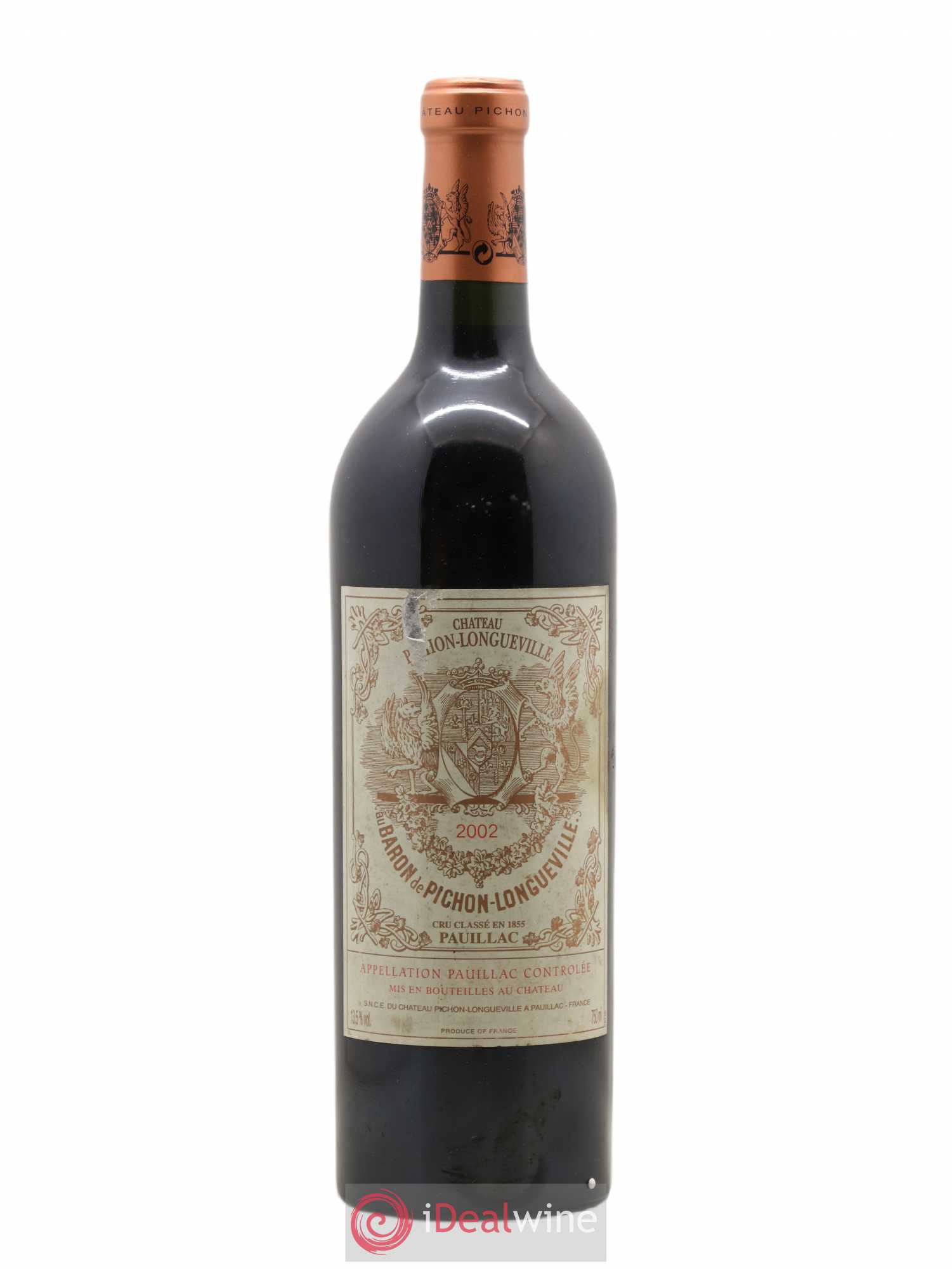Pichon Longueville Baron 2ème Grand Cru Classé 2002 - Lot de 1 bouteille - 0