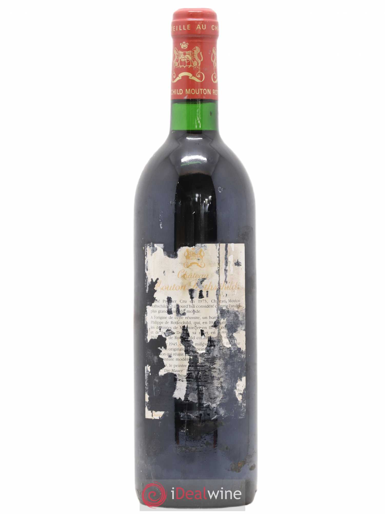 Château Mouton Rothschild 1er Grand Cru Classé 1989 - Lot de 1 bouteille - 1