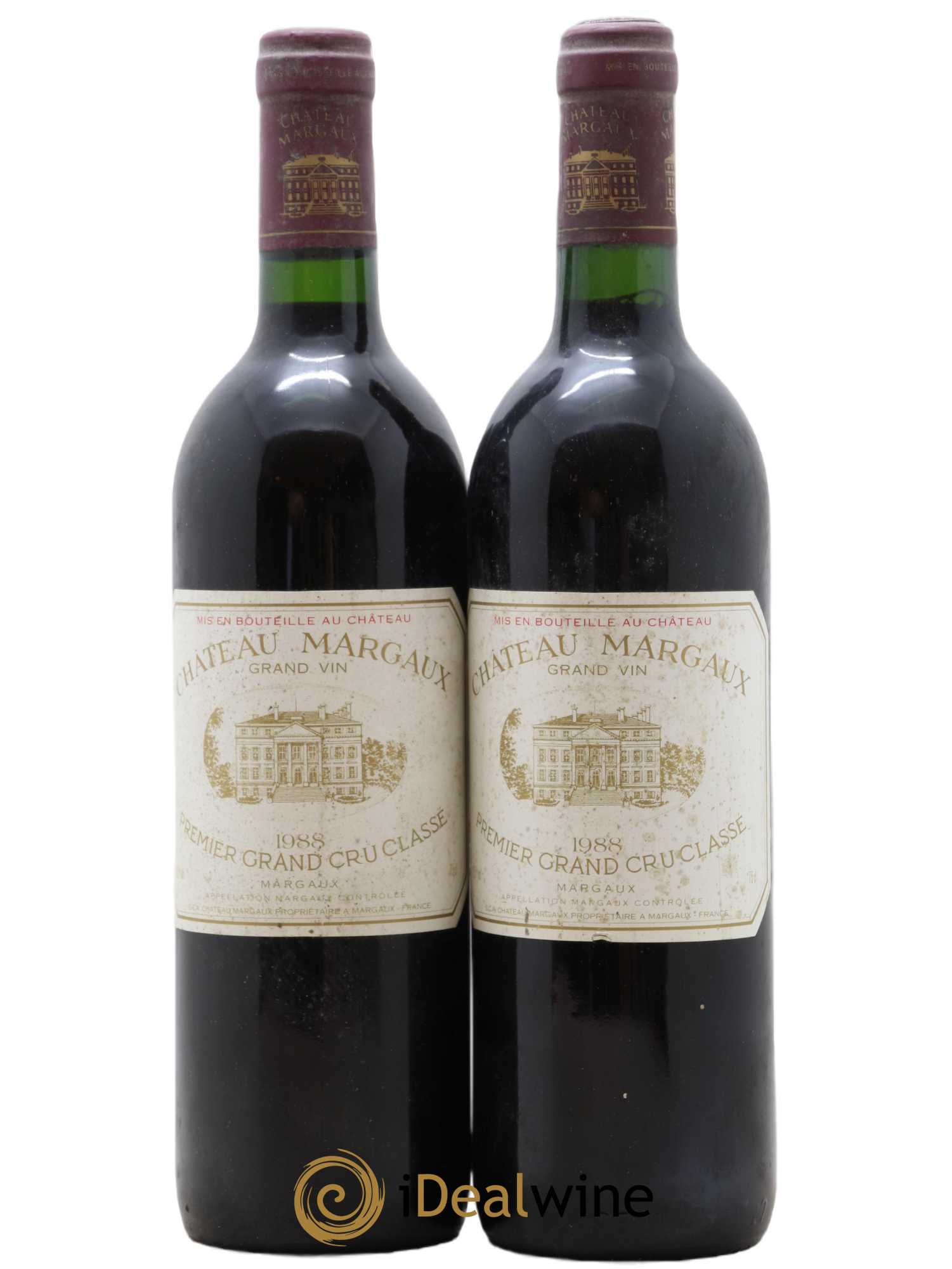 Château Margaux 1er Grand Cru Classé 1988 - Lot de 2 bouteilles - 0