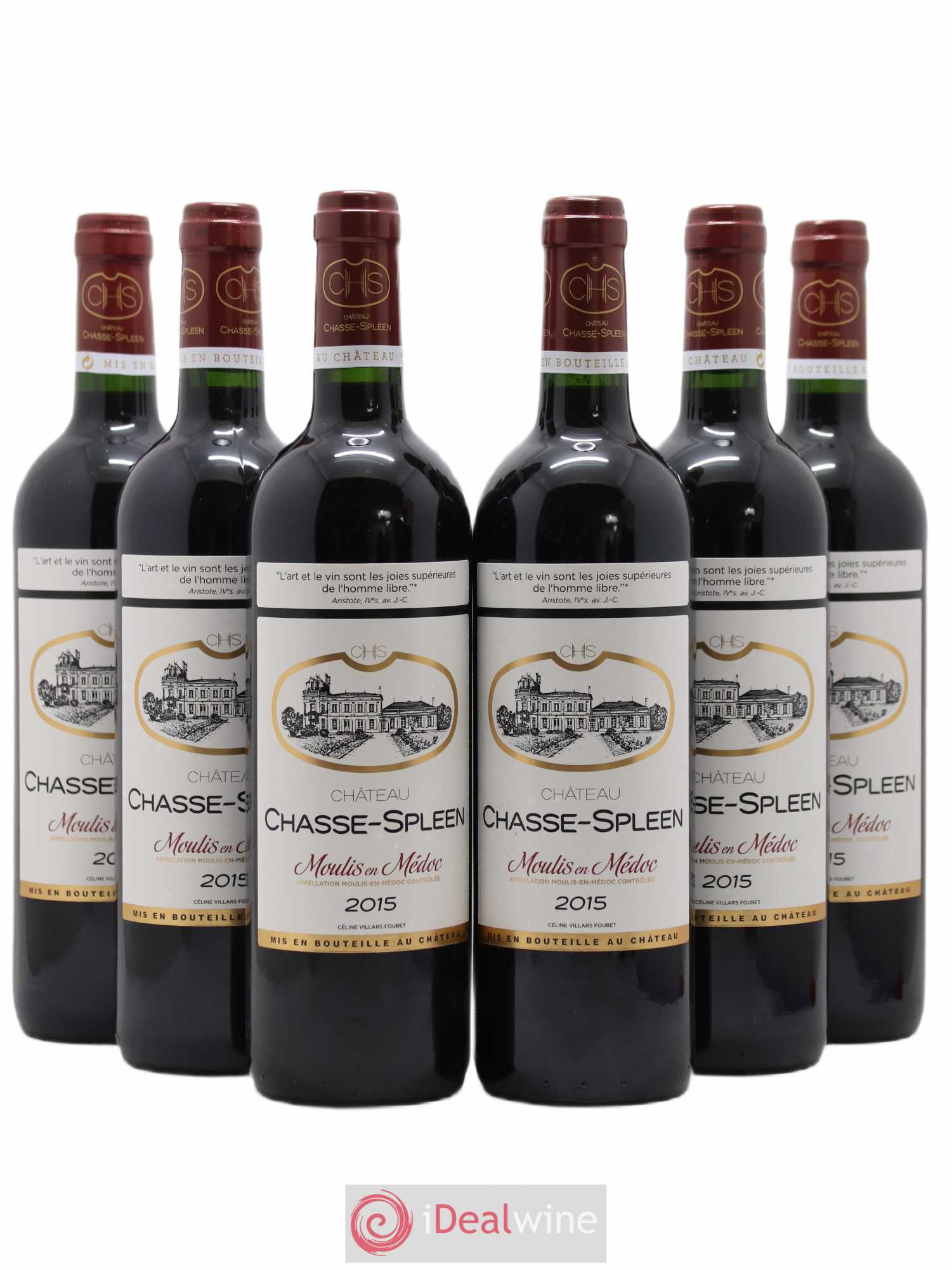 Château Chasse Spleen 2015 - Lot de 6 bouteilles - 0