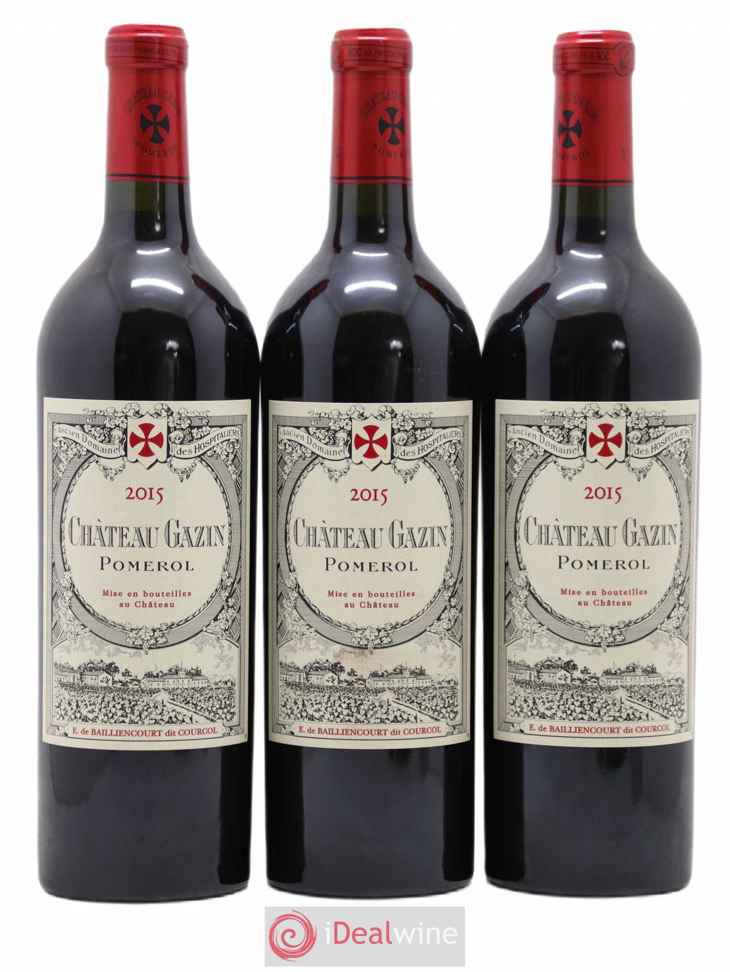 Château Gazin 2015 - Lot de 3 bouteilles - 0