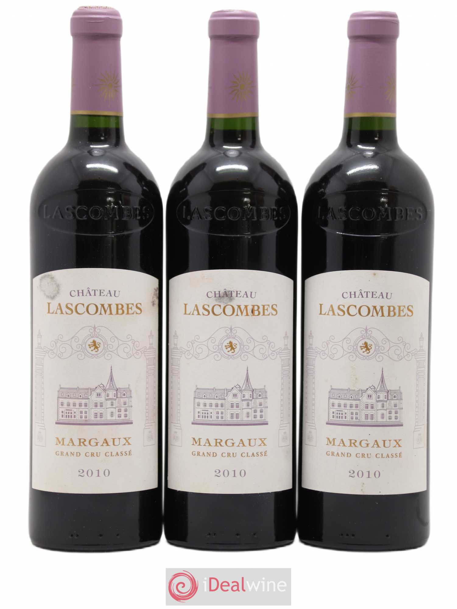 Château Lascombes 2ème Grand Cru Classé 2010 - Lot de 3 bouteilles - 0