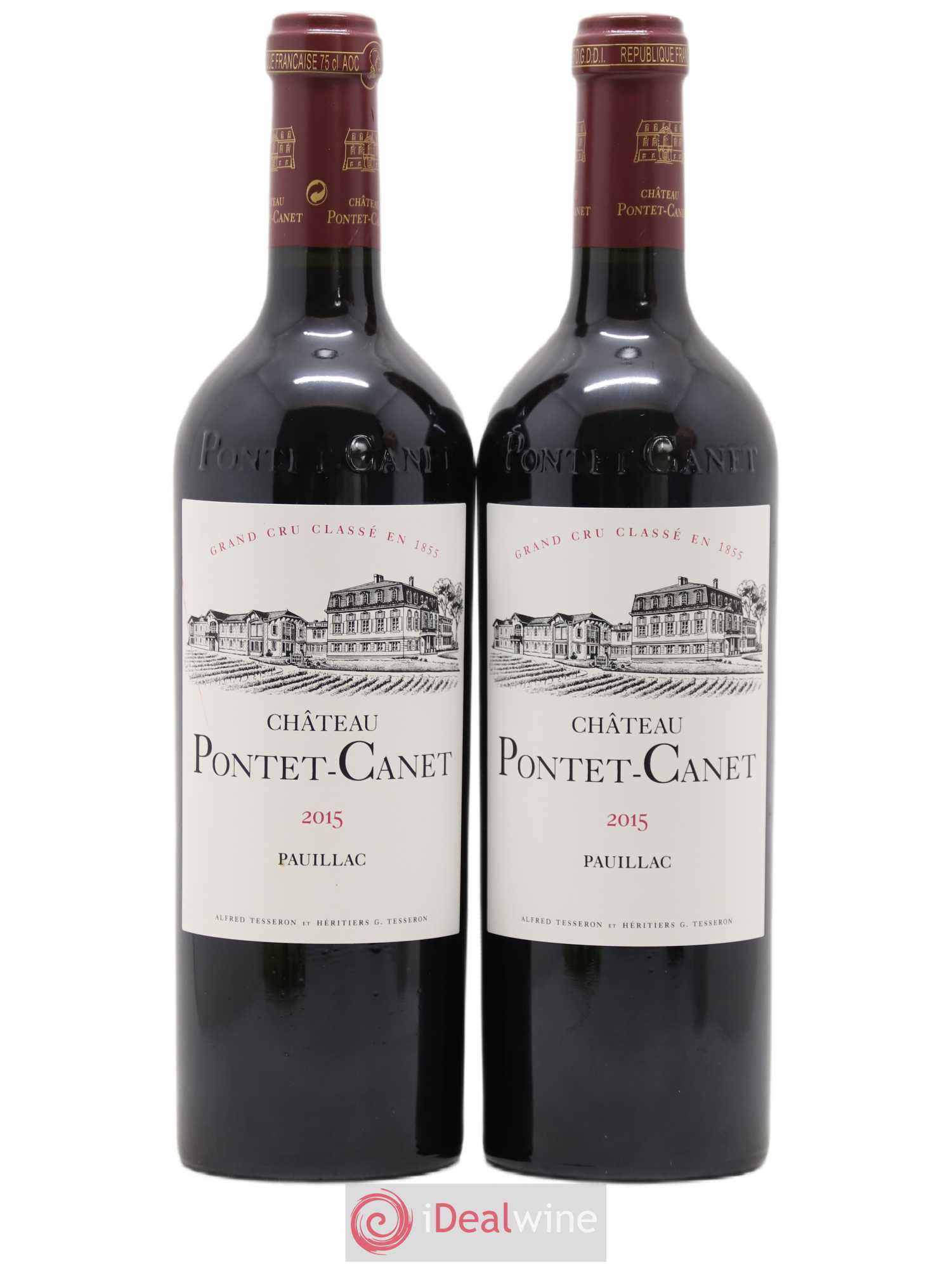 Château Pontet Canet 5ème Grand Cru Classé 2015 - Lot de 2 bouteilles - 0