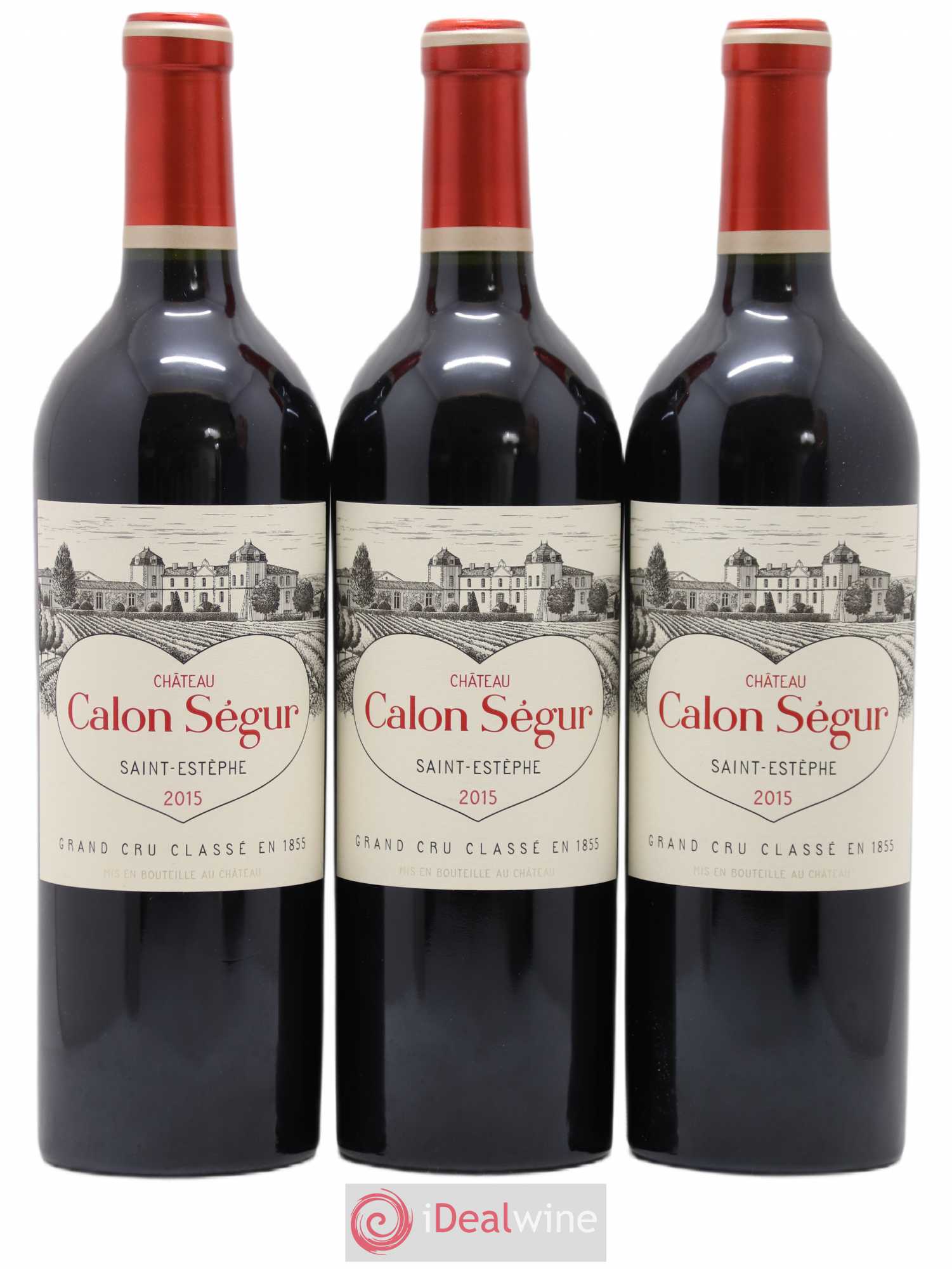 Château Calon Ségur 3ème Grand Cru Classé 2015 - Lot de 3 bouteilles - 0