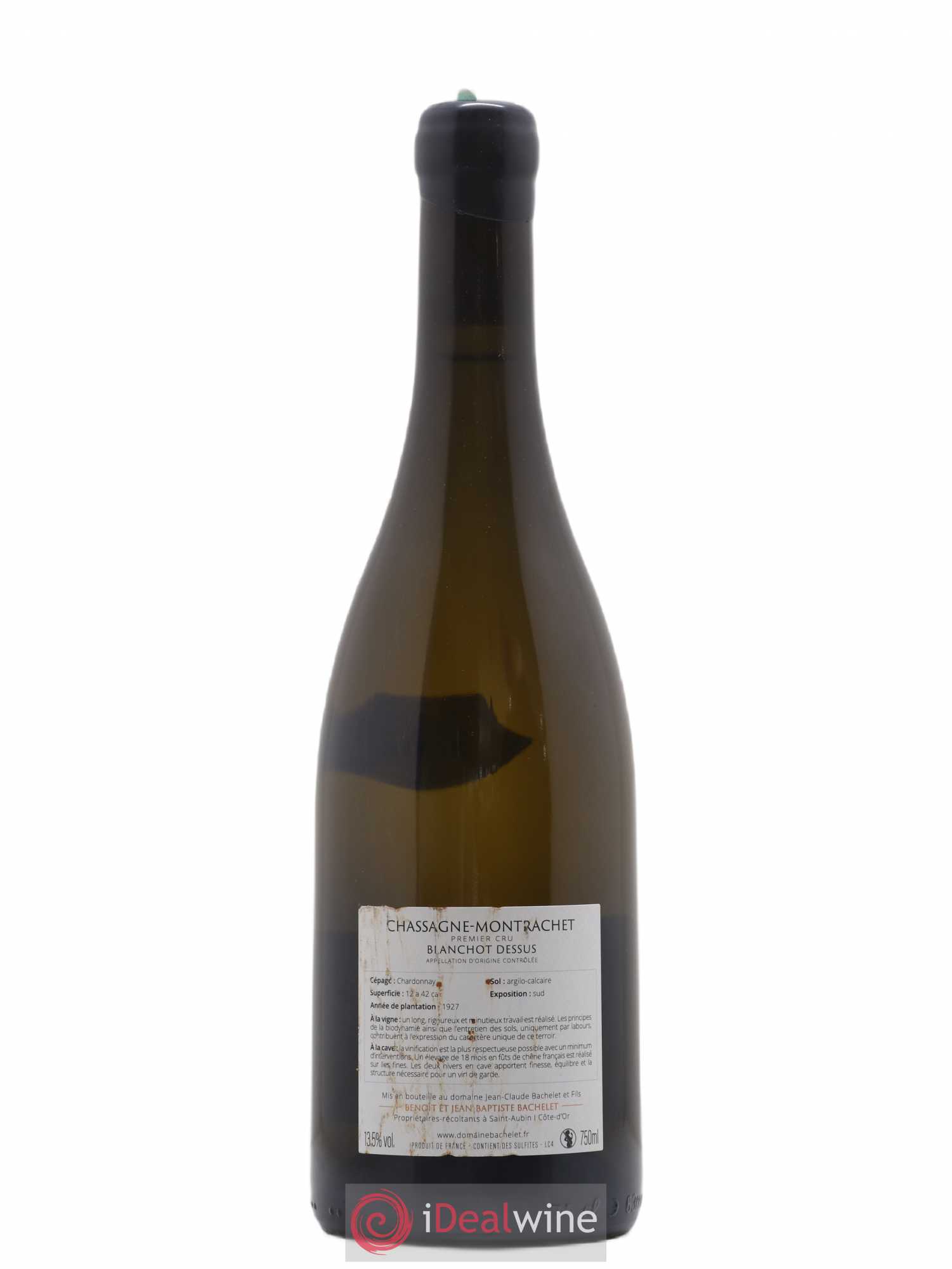 Chassagne-Montrachet 1er Cru Blanchot Dessus Jean-Claude Bachelet (Domaine) 2018 - Lot de 1 bouteille - 1