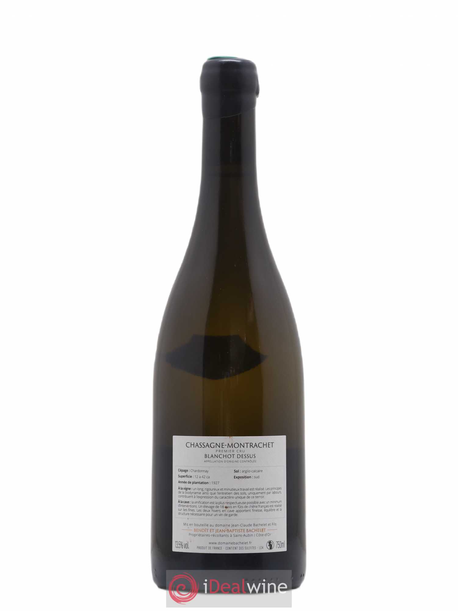 Chassagne-Montrachet 1er Cru Blanchot Dessus Jean-Claude Bachelet (Domaine) 2019 - Lot de 1 bouteille - 1