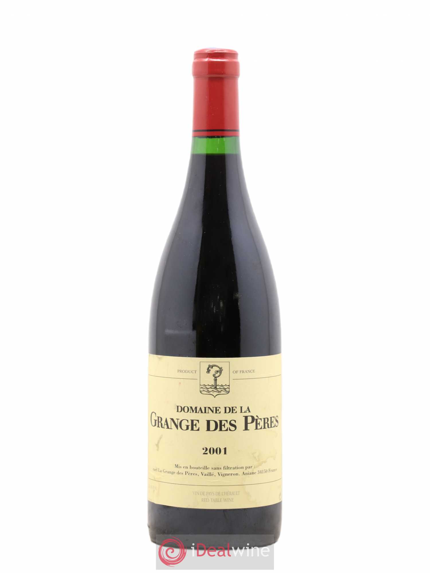 Pays d'Hérault Grange des Pères Laurent Vaillé 2001 - Lot de 1 bouteille - 0