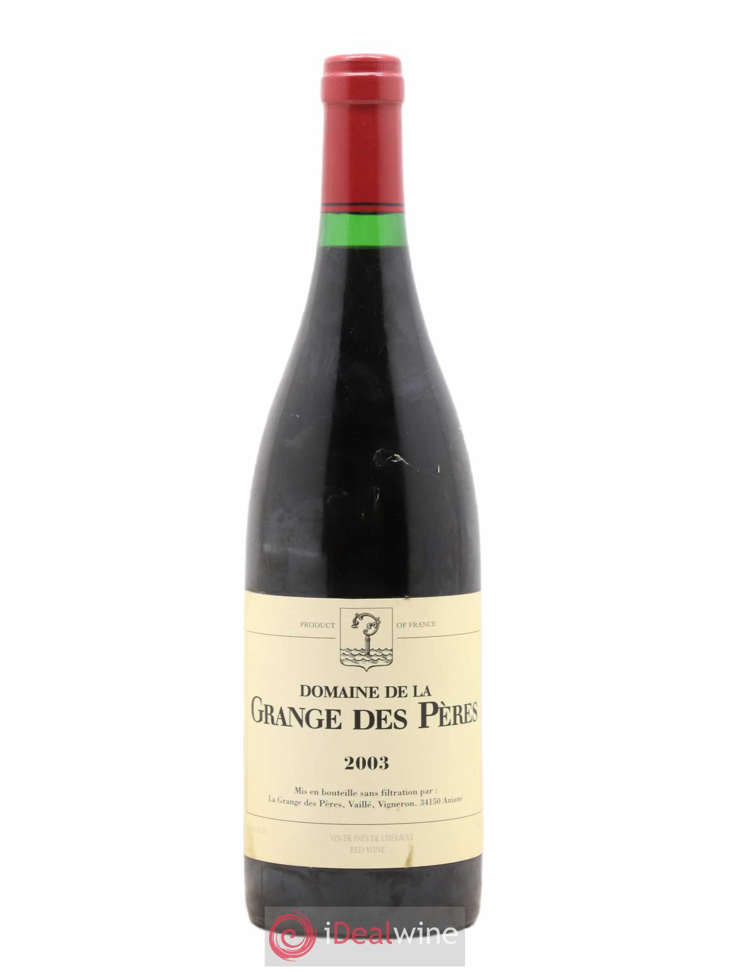 Pays d'Hérault Grange des Pères Laurent Vaillé 2003 - Lot de 1 bouteille - 0