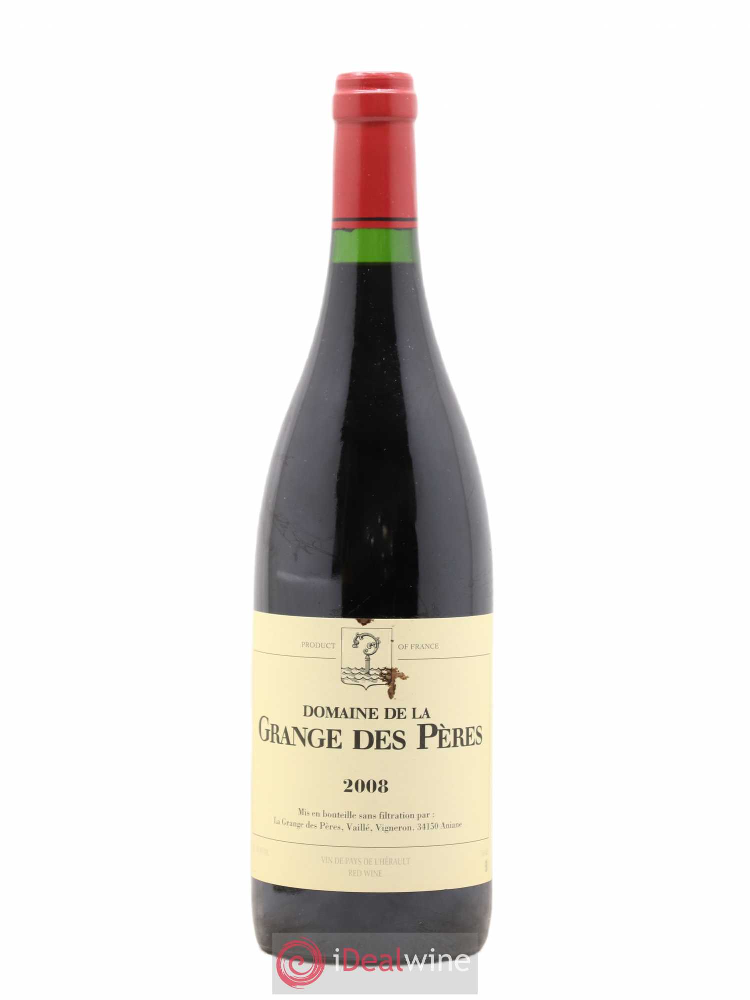Pays d'Hérault Grange des Pères Laurent Vaillé 2008 - Lot de 1 bouteille - 0