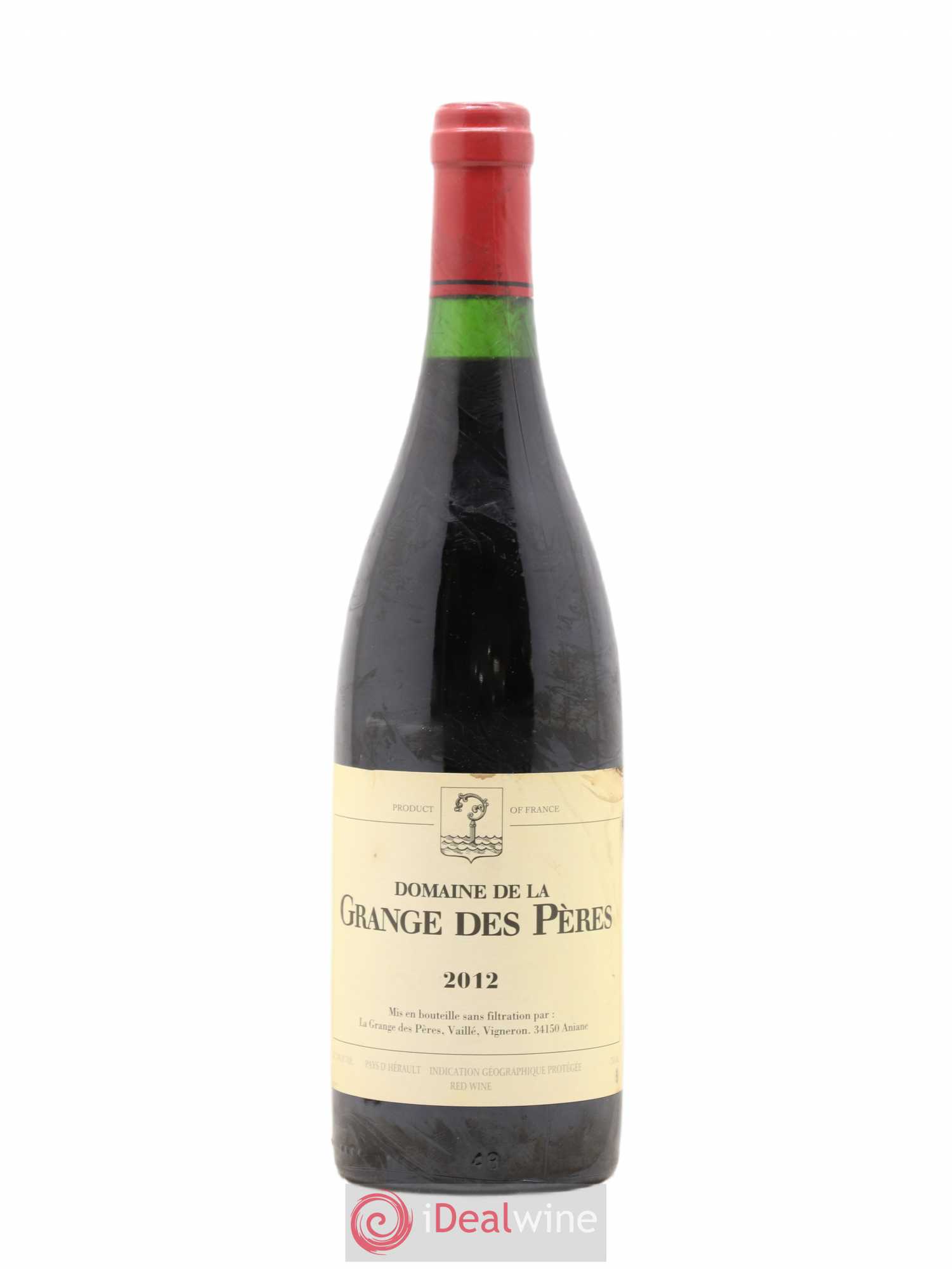 Pays d'Hérault Grange des Pères Laurent Vaillé 2012 - Lot de 1 bouteille - 0