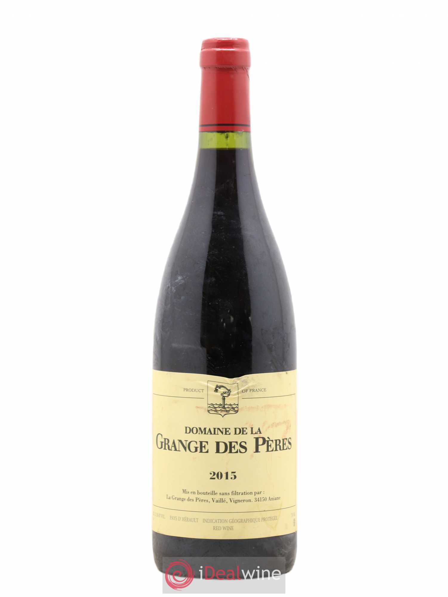Pays d'Hérault Grange des Pères Laurent Vaillé 2015 - Lot de 1 bouteille - 0