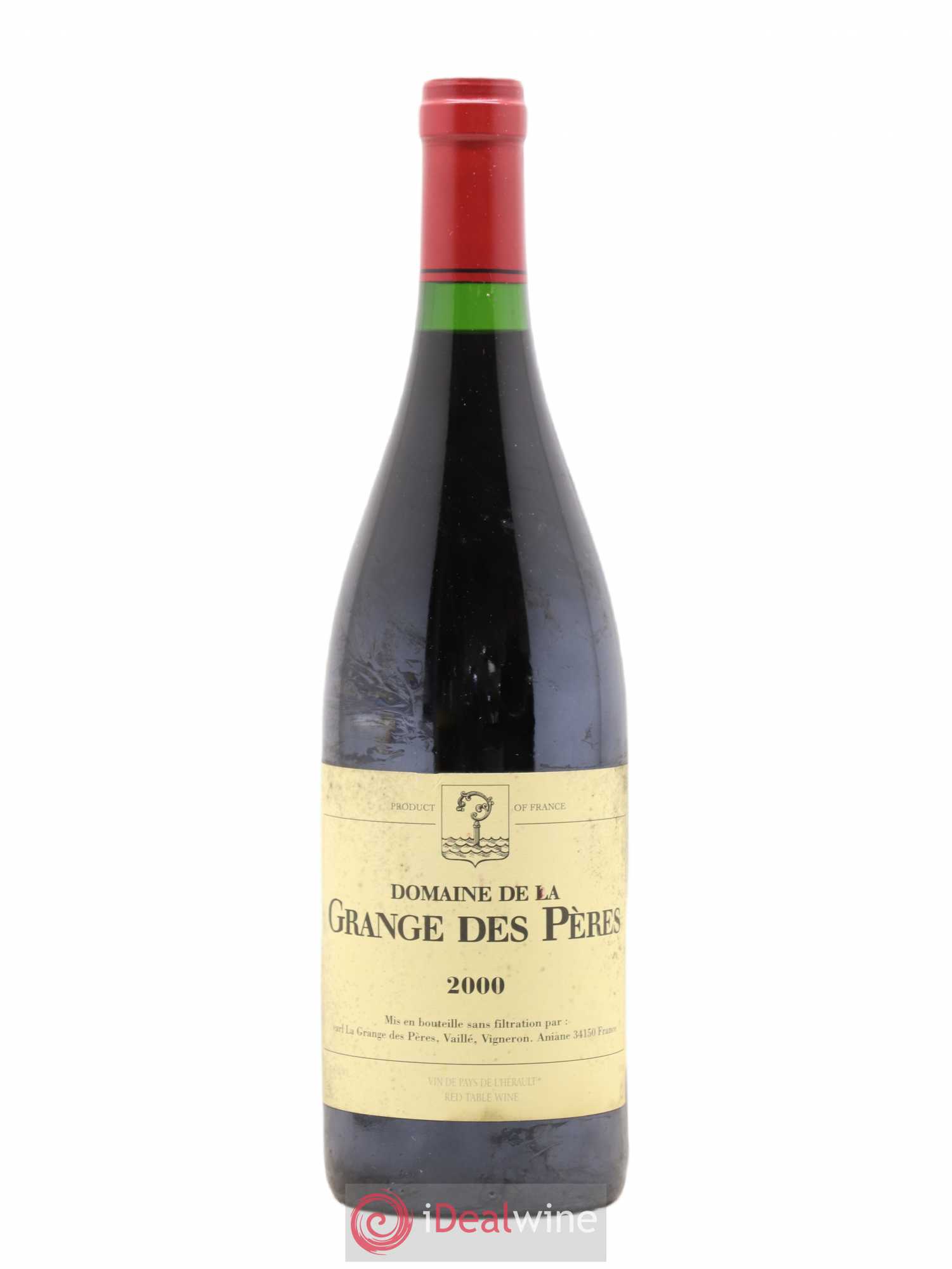 Pays d'Hérault Grange des Pères Laurent Vaillé 2000 - Lot de 1 bouteille - 0
