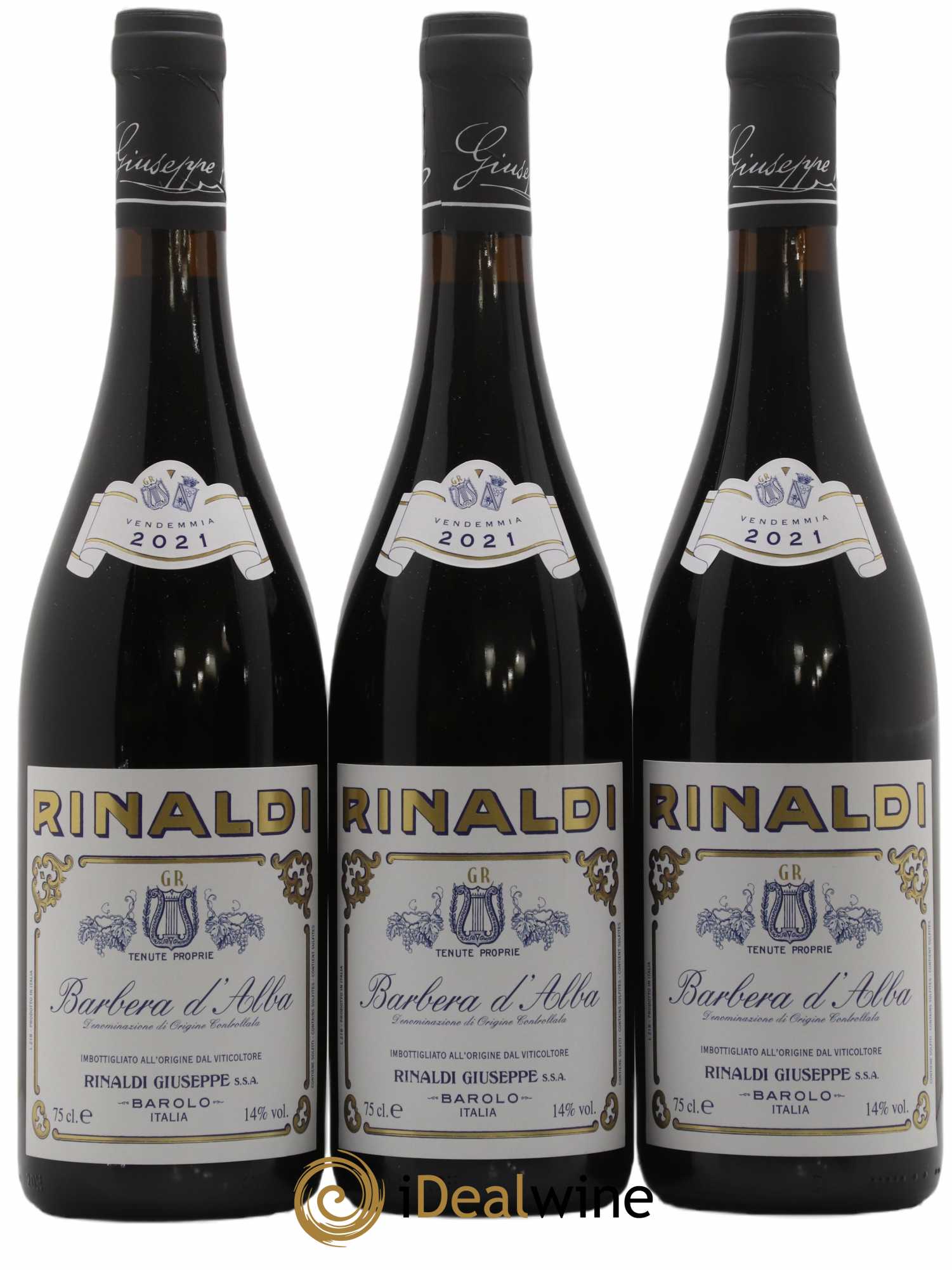 Barbera d'Alba Giuseppe Rinaldi 2021 - Lot of 3 bottles - 0