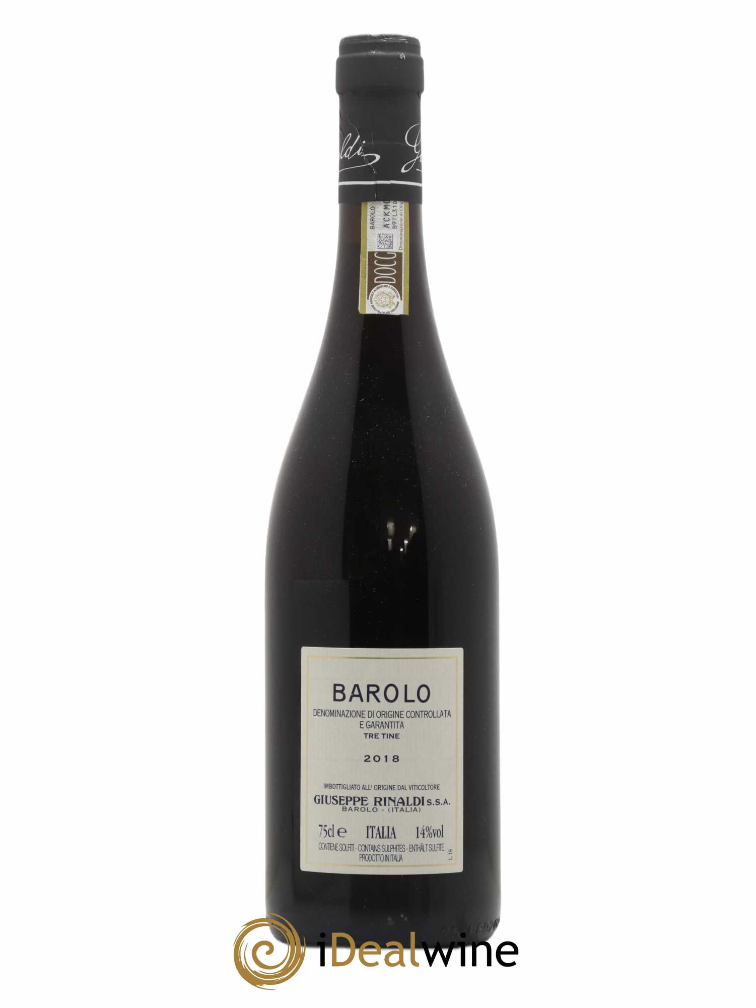 Barolo DOCG Tre Tine Giuseppe Rinaldi 2018 - Lot of 1 bottle - 1