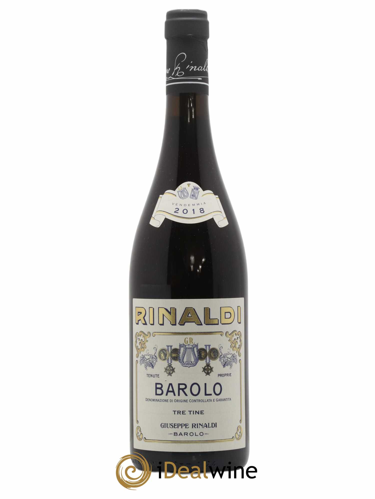 Barolo DOCG Tre Tine Giuseppe Rinaldi 2018 - Lot de 1 bouteille - 0