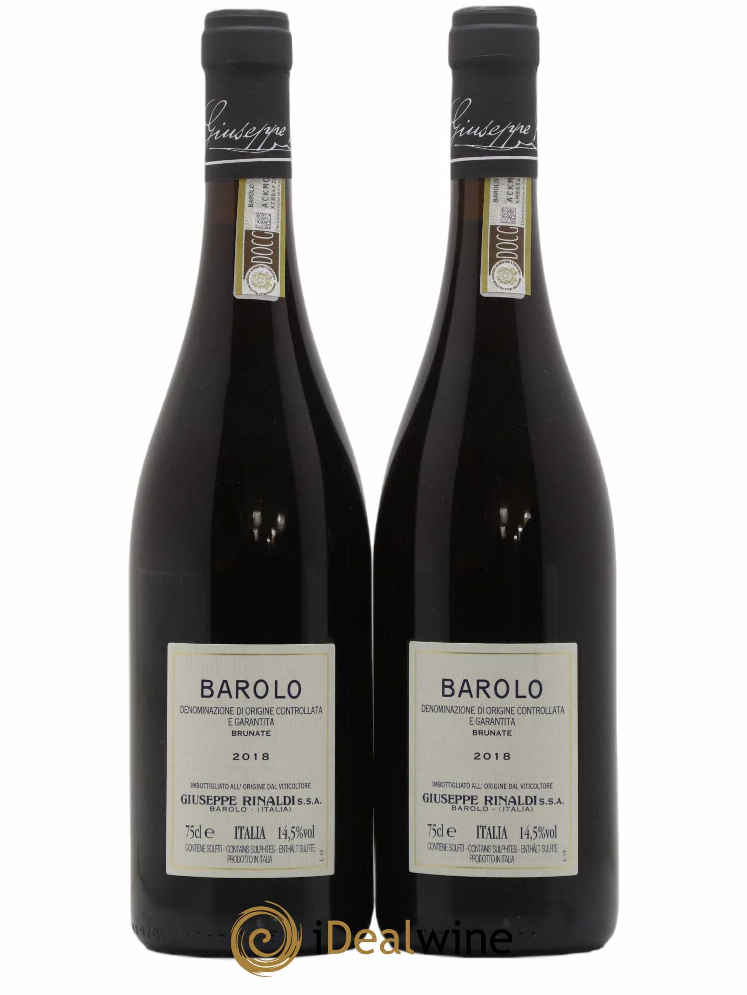 Barolo DOCG Brunate Giuseppe Rinaldi 2018 - Lot of 2 bottles - 1