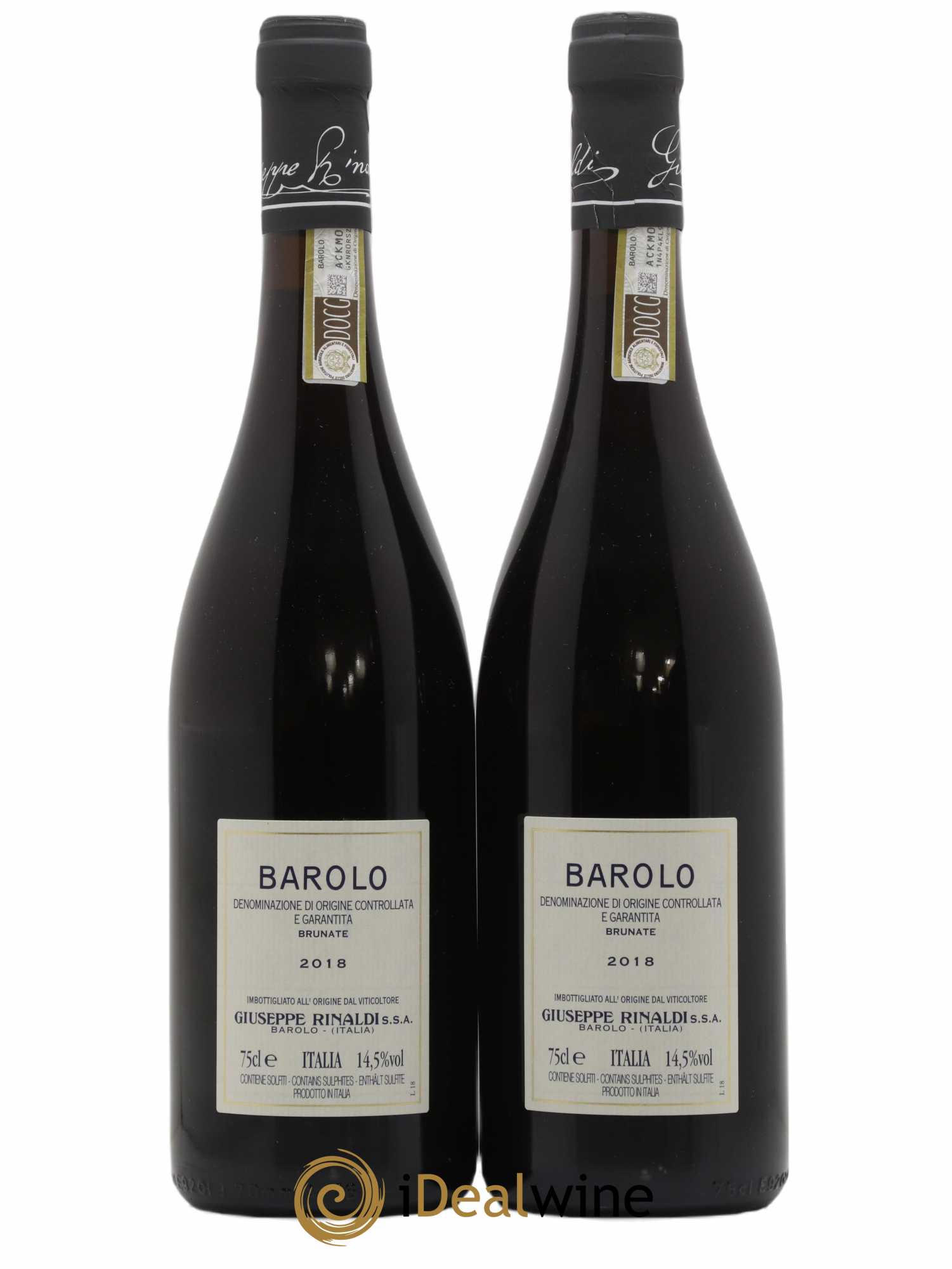 Barolo DOCG Brunate Giuseppe Rinaldi 2018 - Lot of 2 bottles - 1