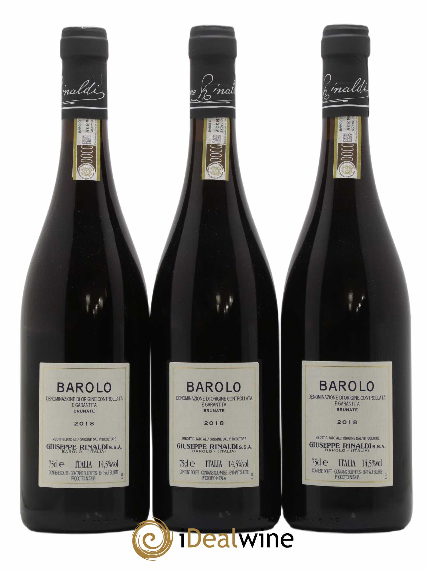 Barolo DOCG Brunate Giuseppe Rinaldi 2018 - Posten von 3 Flaschen - 1