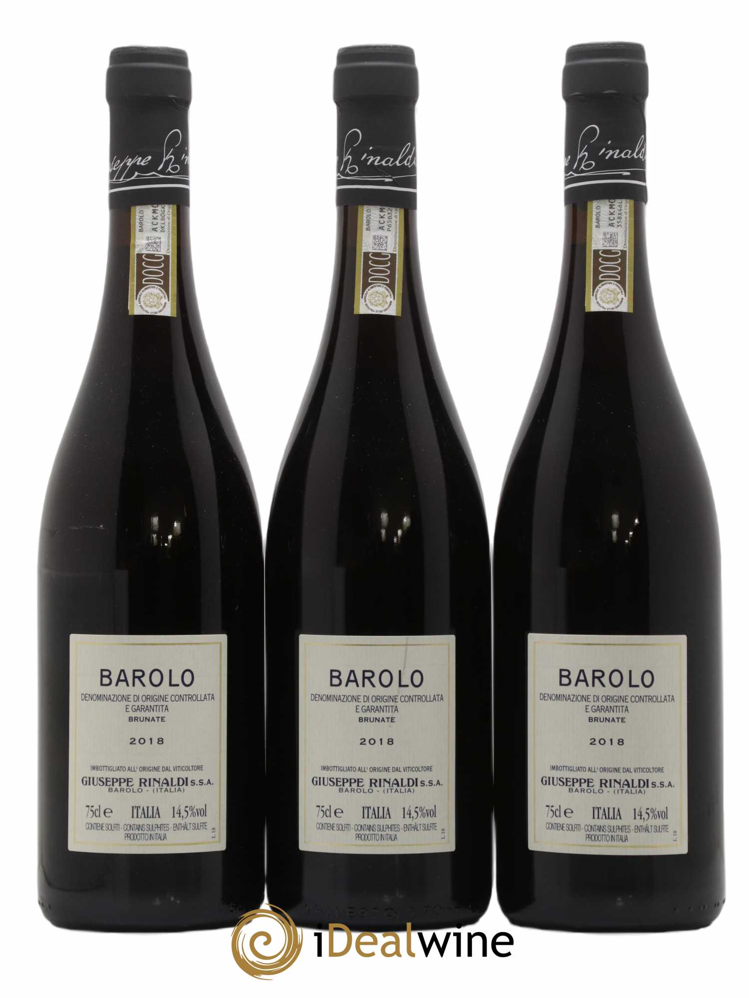 Barolo DOCG Brunate Giuseppe Rinaldi 2018 - Lotto di 3 bottiglie - 1